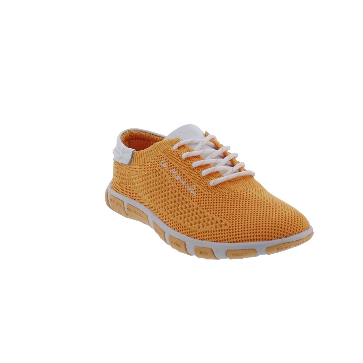 tbs TBS Jazaria Segelschuh, Flyknit Eco PET, Melon+Blanc, Wechselfußbett, Bootsschuh