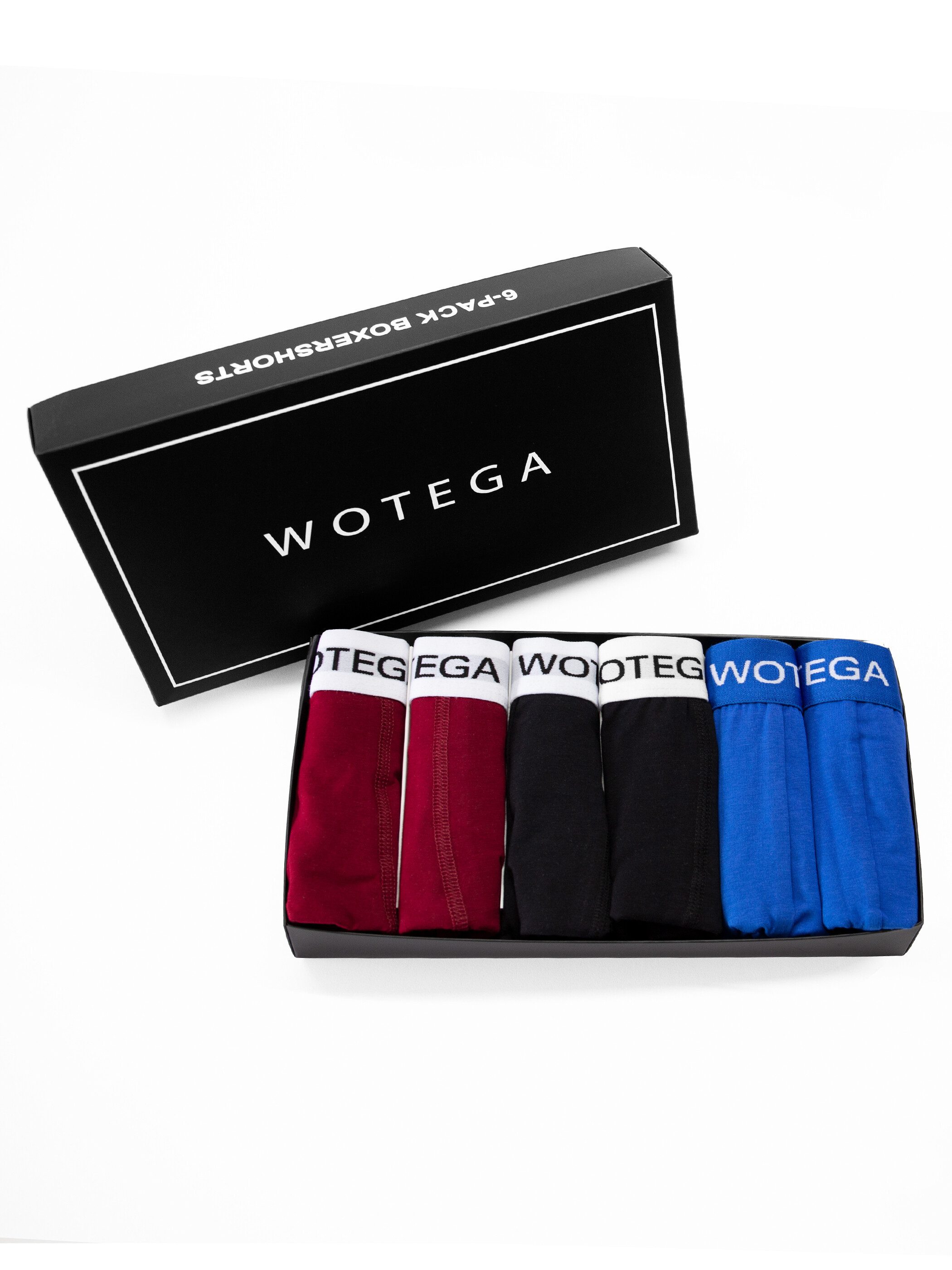 WOTEGA Boxershorts Joe (Spar-Packung, 6er-Pack) bequeme Baumwoll Unterhosen im 6er Pack