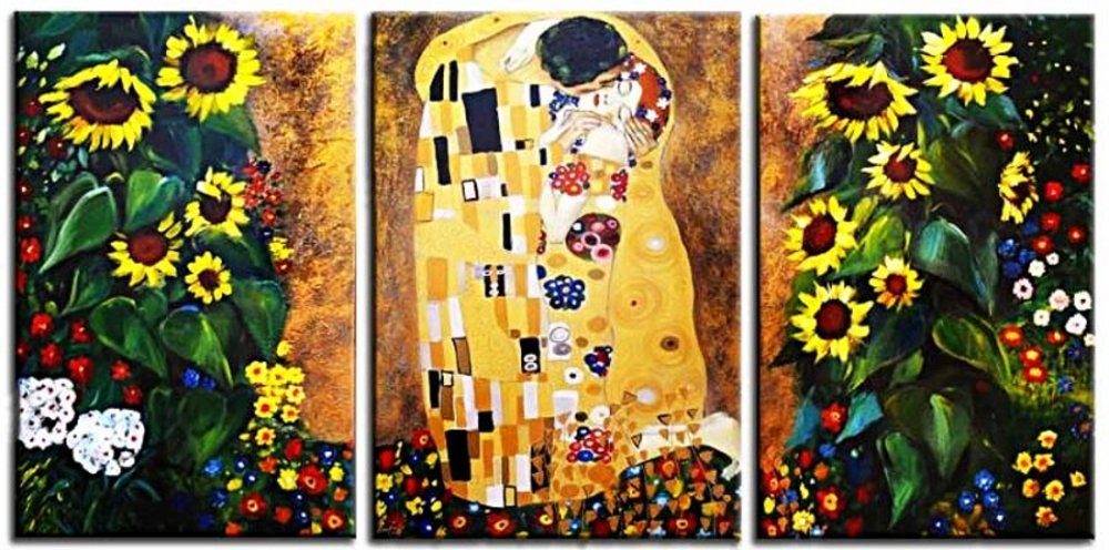 JVmoebel Gemälde Klimt »G01573«, jedes ein Bild Unikat, handgearbeitet Gustav