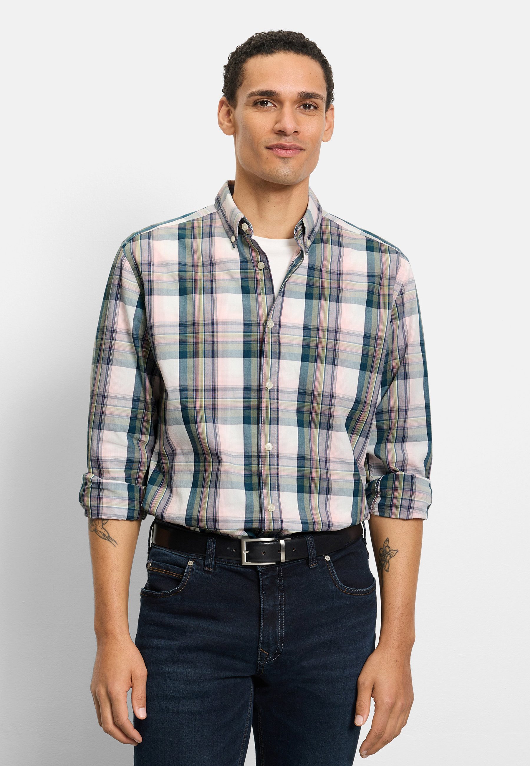 Langarmhemd OLYMP Casual, regular fit, Button-down