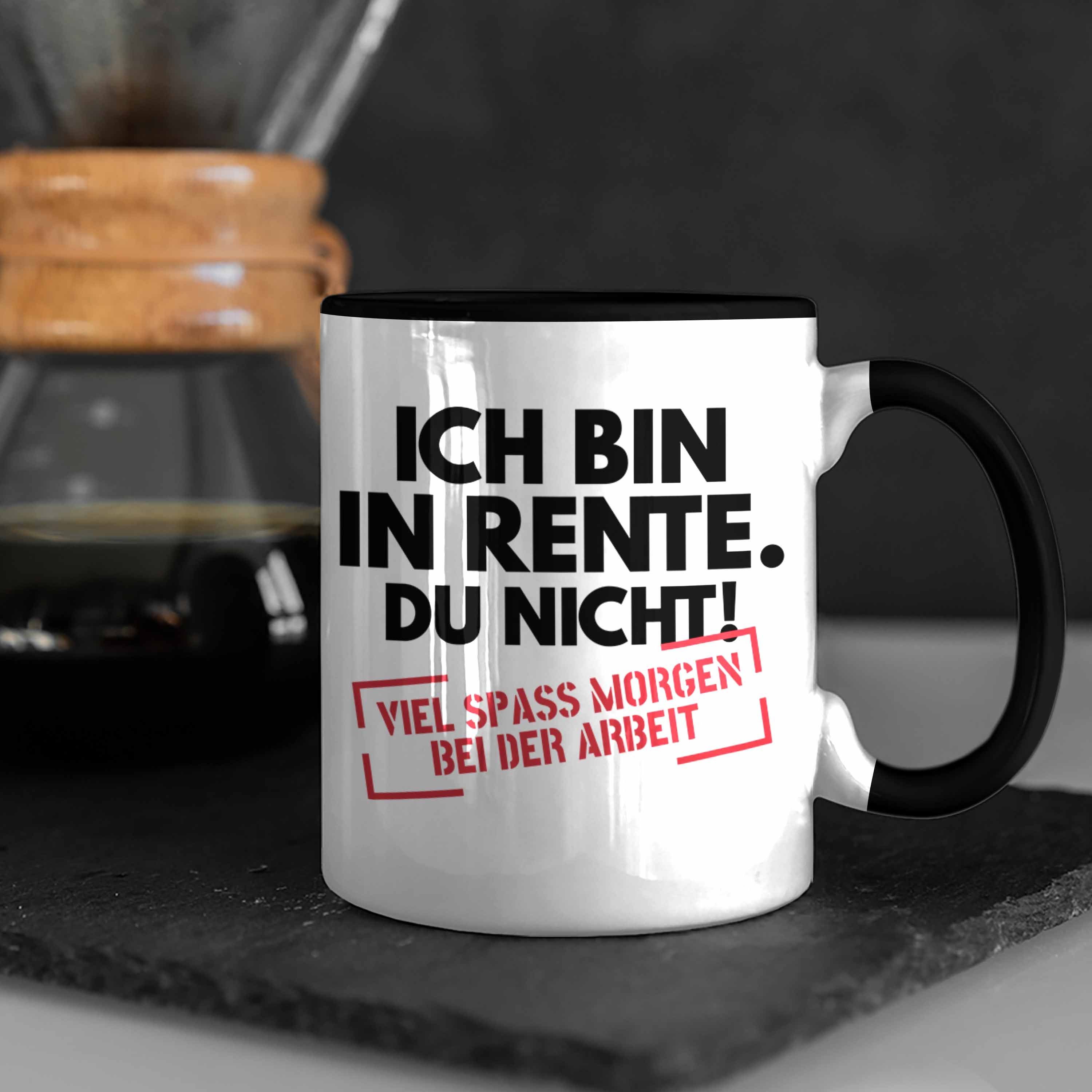 Spruch Rente Nicht In Trendation Bin Du Ich Rentnerin Geschenk Rente Tasse Tasse Renteneintritt Rentner Schwarz Kaffeetasse Ruhestand Trendation -