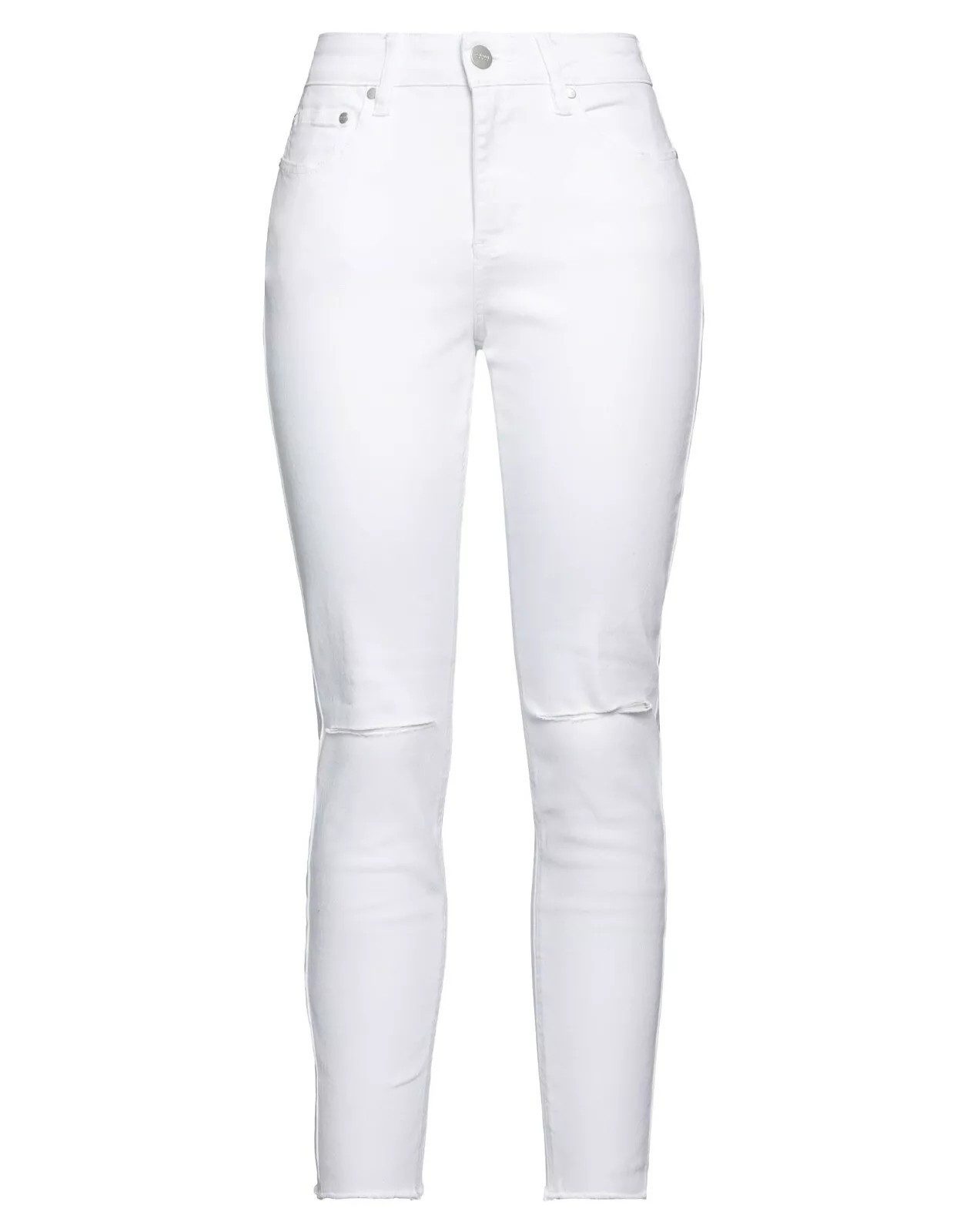 Cavalli Class Slim-fit-Jeans Cavalli Class Damen Джинсы, Cavalli Class MID RISE ULTRA SLIM Hosen Slim Fit, Riss im Knie