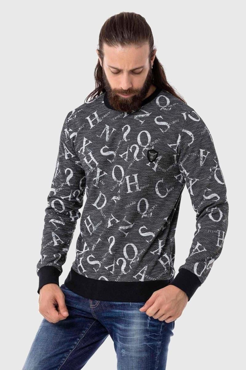 Cipo & Baxx Sweatshirt Sweatshirts (1-tlg) mit Allover-Print günstig online kaufen