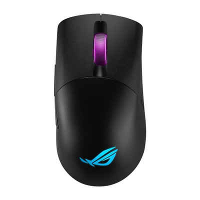 Asus Keris Wireless Gaming-Maus (Funk, kabelgebunden, Bluetooth, Wireless oder Wired, ergonomisch, 16.000 dpi, Aura RGB Beleuchtung)