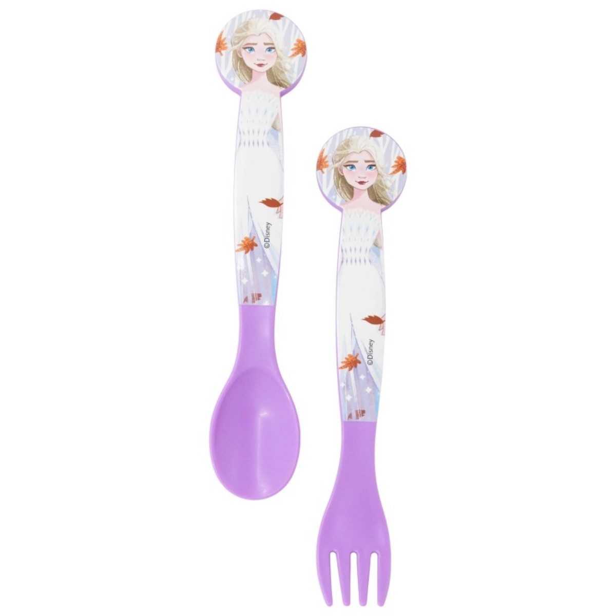 Disney Frozen Kinderbesteck Kinderbesteck Löffel und Gabel für Kinder (2-tlg), 1 Personen