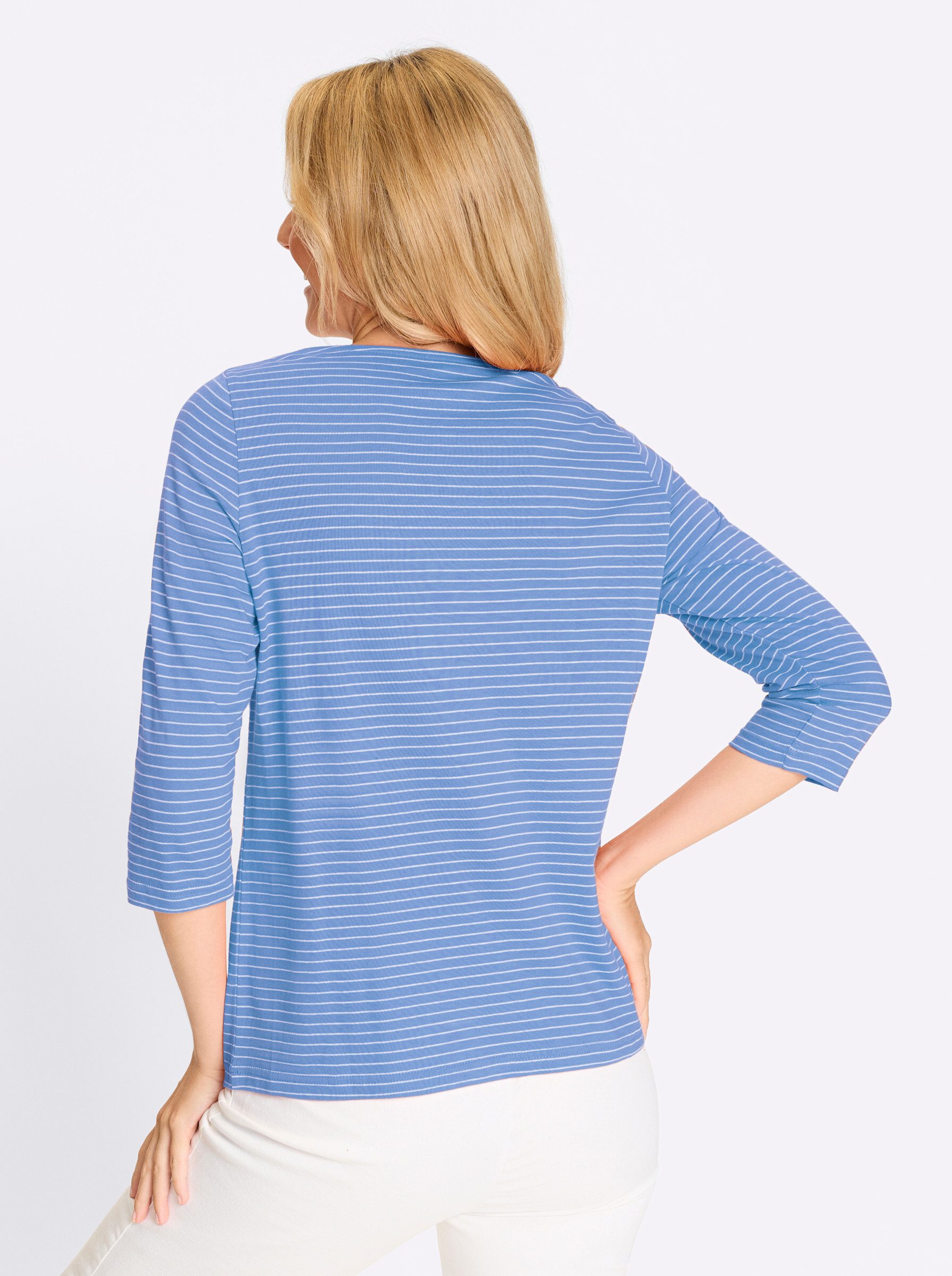 Sieh an! T-Shirt Ringelshirt 3/4-Arm