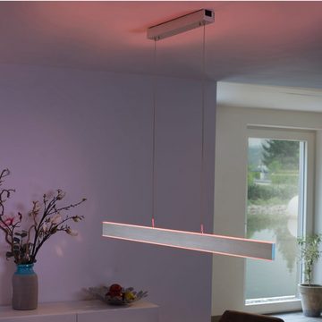 Paul Neuhaus Smarte LED-Leuchte LED Pendelleuchte Q - ADRIANA Smart Home, Smart Home, RGB-Farbwechsel, Memoryfunktion, mit Leuchtmittel, Pendellampe dimmbar per Fernbedienung, Alexa fähig