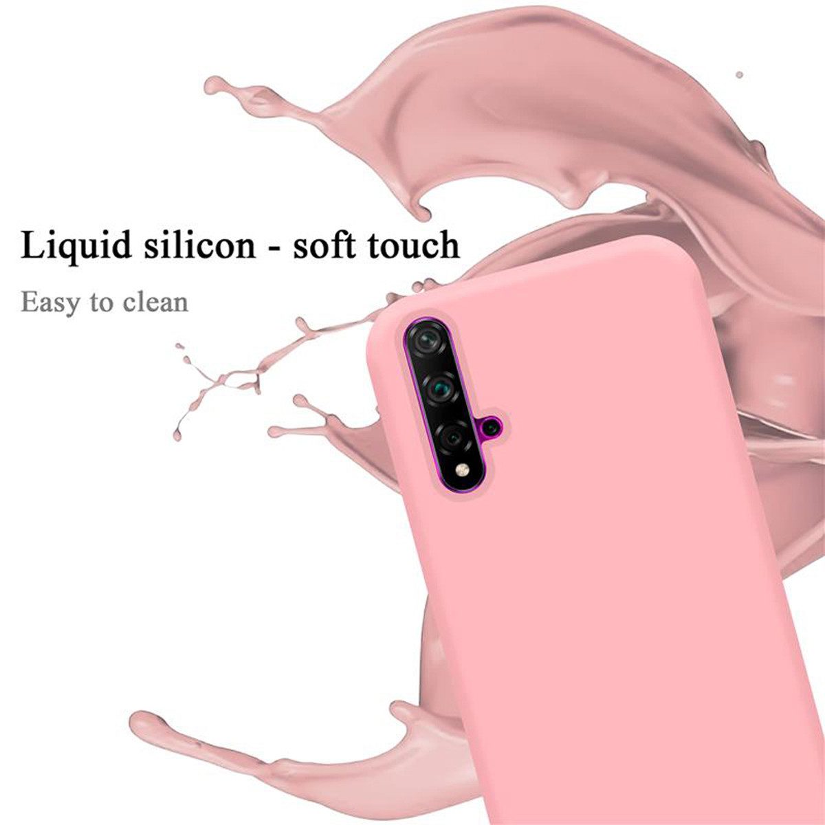 Cadorabo Handyhülle für Honor 20 / 20S / Huawei NOVA 5T Hülle Honor 20 / 20S / Huawei NOVA 5T, Flexible Hülle TPU Silikon Schutzhülle Back Cover Case