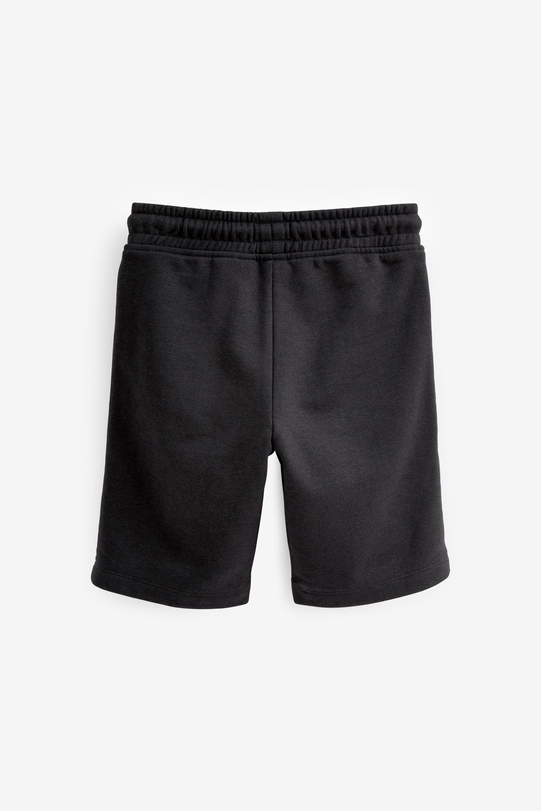 Jersey-Shorts Sweatshorts (1-tlg) mit Reißverschlusstasche Black Next