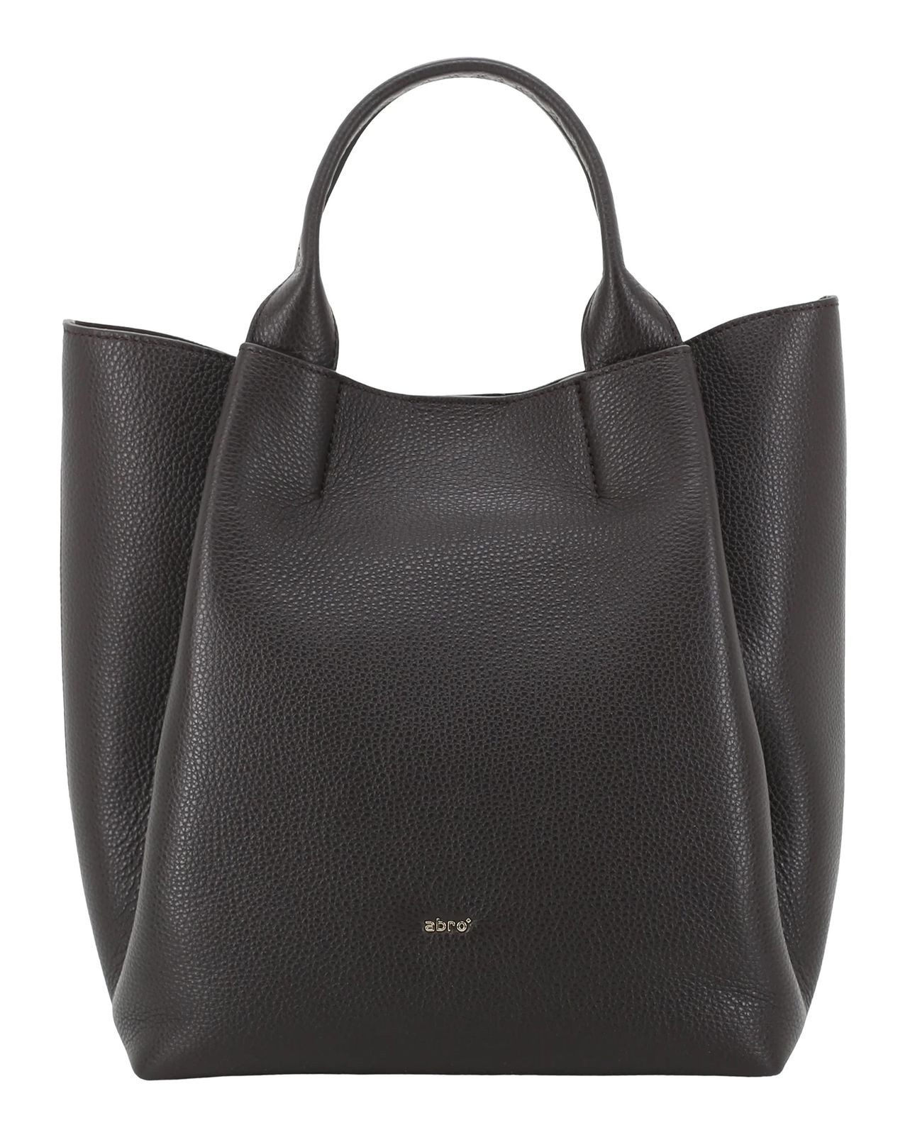 Abro Handtasche Essential Shopper (Set, 2-tlg), aus echtem Leder
