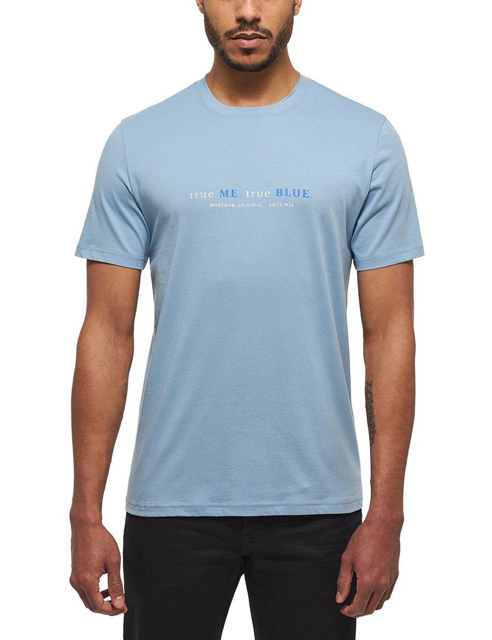 Alex Style T-Shirt Baumwolle Print, MUSTANG Reine C