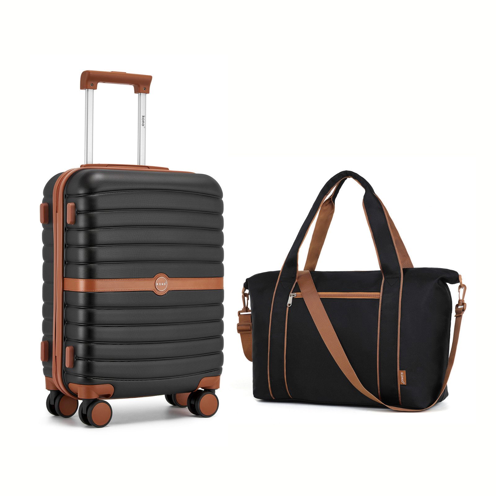 KONO Kofferset Hartschalenkoffer (55/66,5/76,5 cm Hoch)+Kabinentasche günstig online kaufen