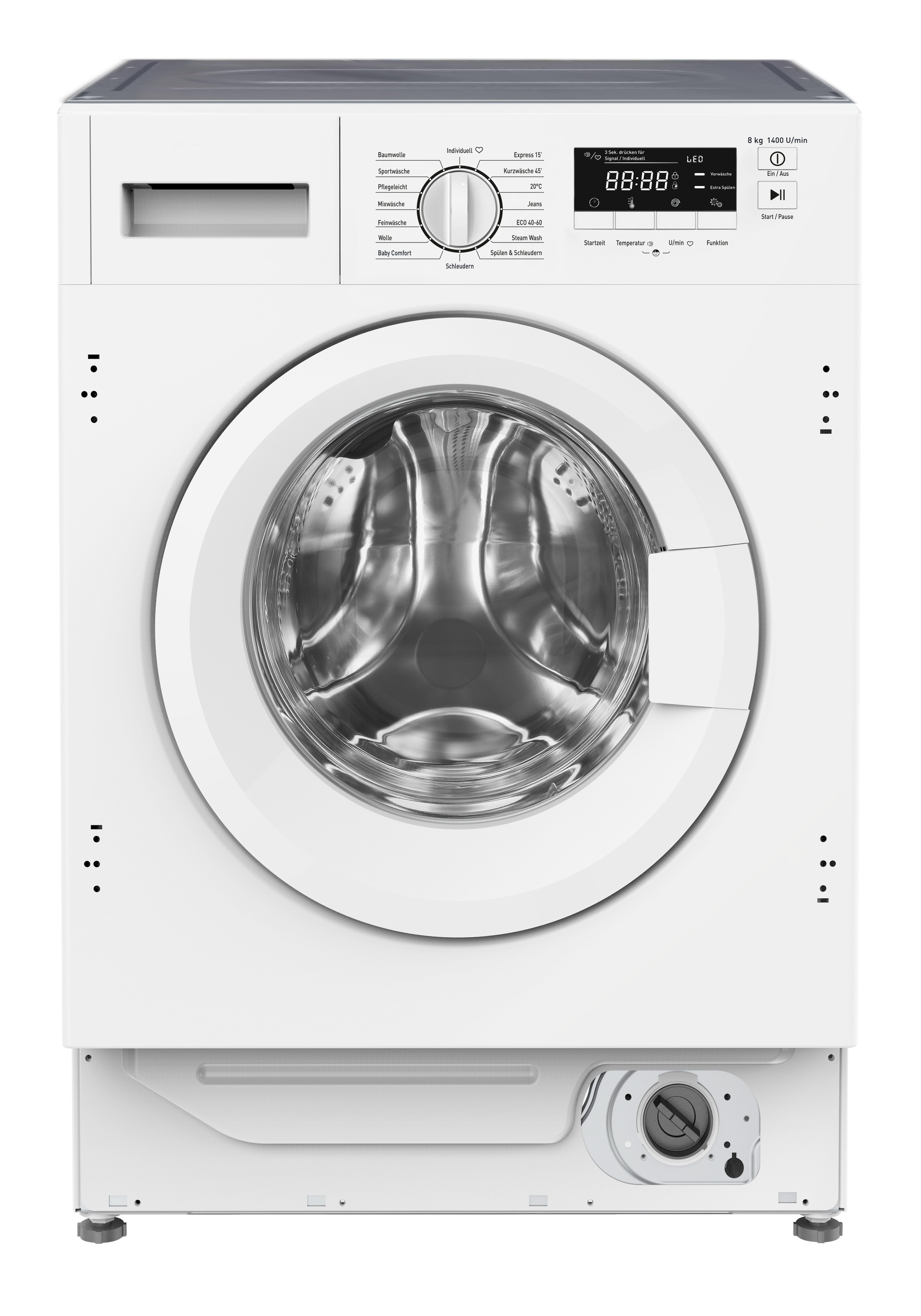 Amica Einbauwaschmaschine EWA 34660 W, 8 kg, 1400 U/min