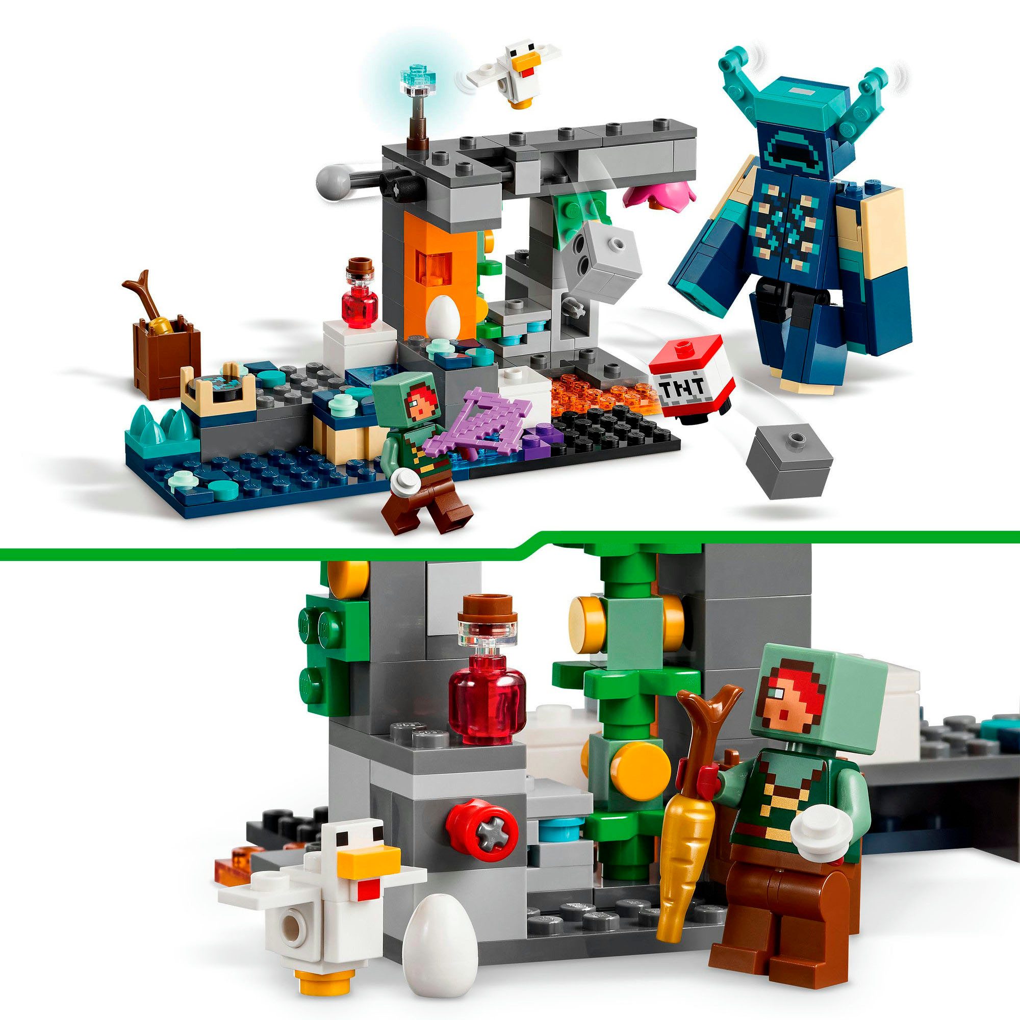 LEGO® Begegnung mit dem Wächter (21274), LEGO Minecraft Konstruktionsspielsteine, (238 St), Made in Europe – Bild 4 von 5