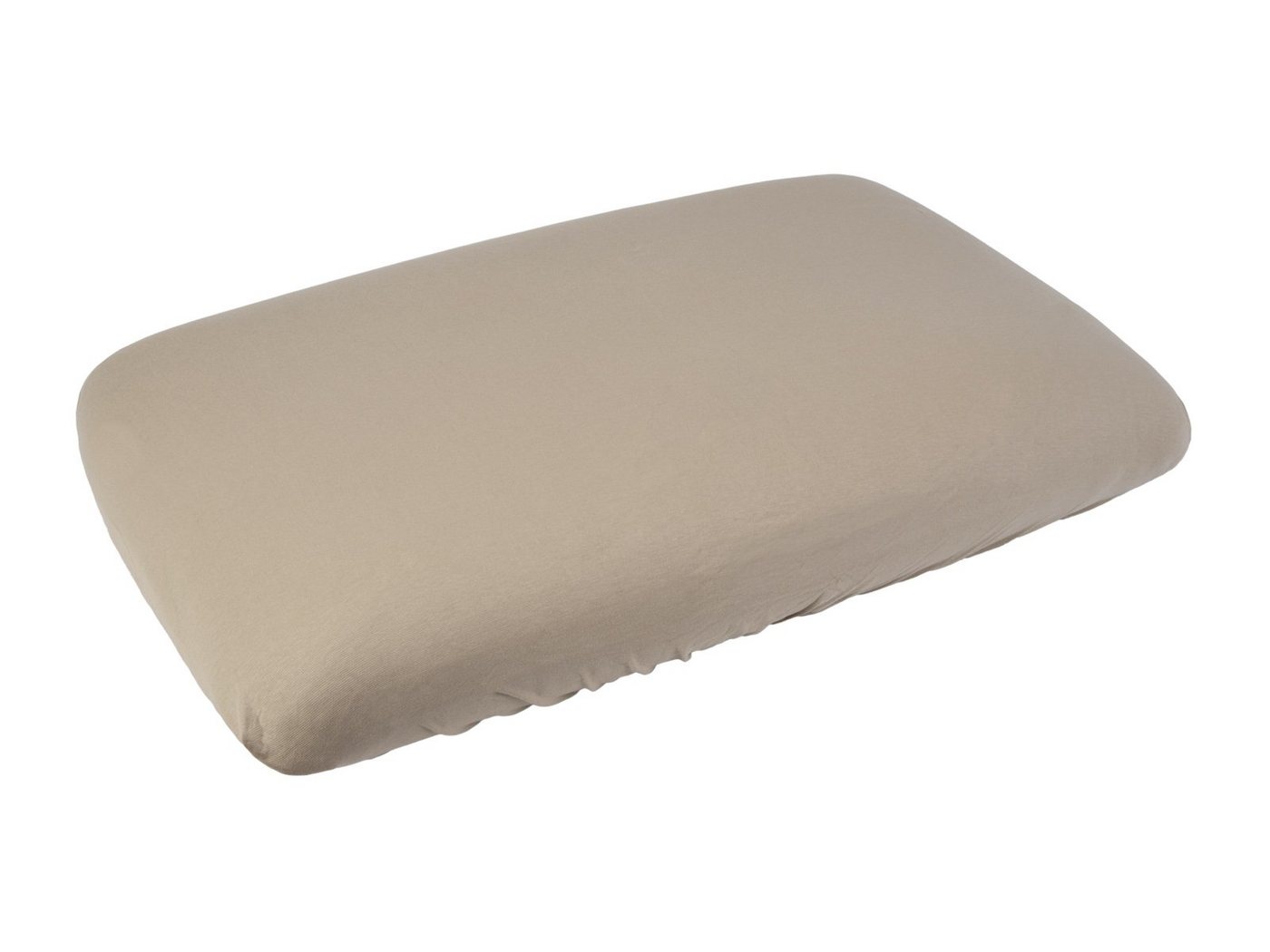 beties Kissenbezug BasicSoft, (1 Stück), Nackenstützkissen-Spannbezug 97% Baumwolle 3% Elasthan 40x70 cm taupe