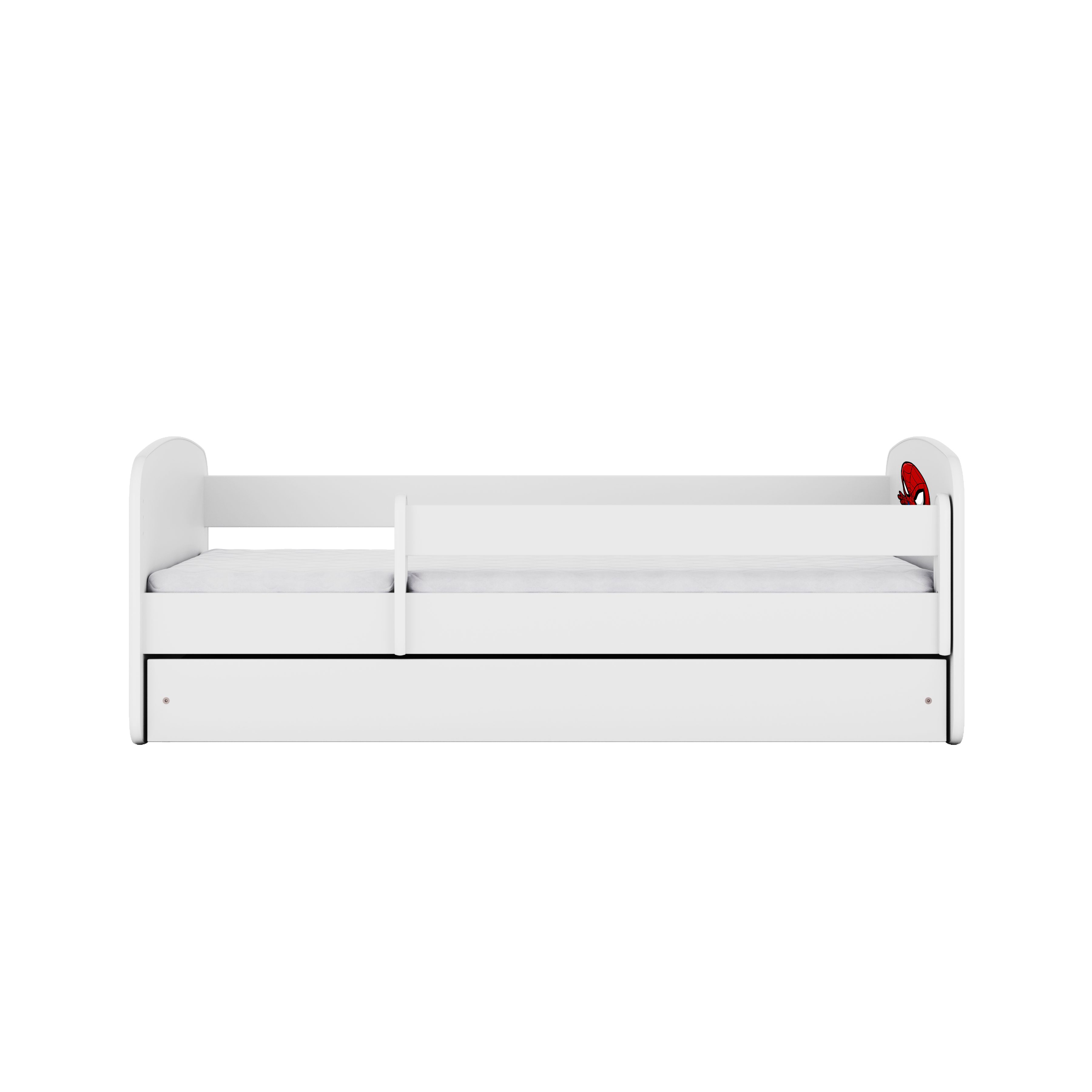 Raumhirsch Furniture Kinderbett 70x140, 80x160, 80x180 cm - Komplettset mit Matratze & Schublade (Bett für Mädchen, Einzelbett für Kinder von 2-12 Jahren, Rausf – Bild 4 von 5