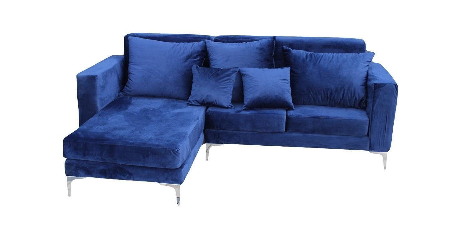JVmoebel Ecksofa Ecksofa L Couch in Made Form Europe Polster Samt, Textil Couchen Design Sofa