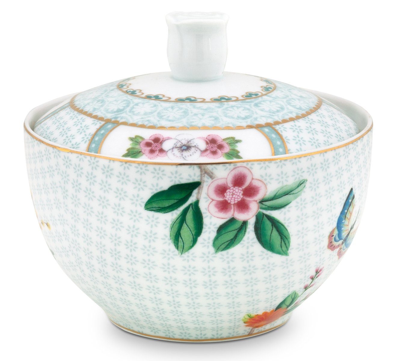 PiP Studio Zuckerdose Blushing Birds Zuckerdose white 0,3 l, Porzellan