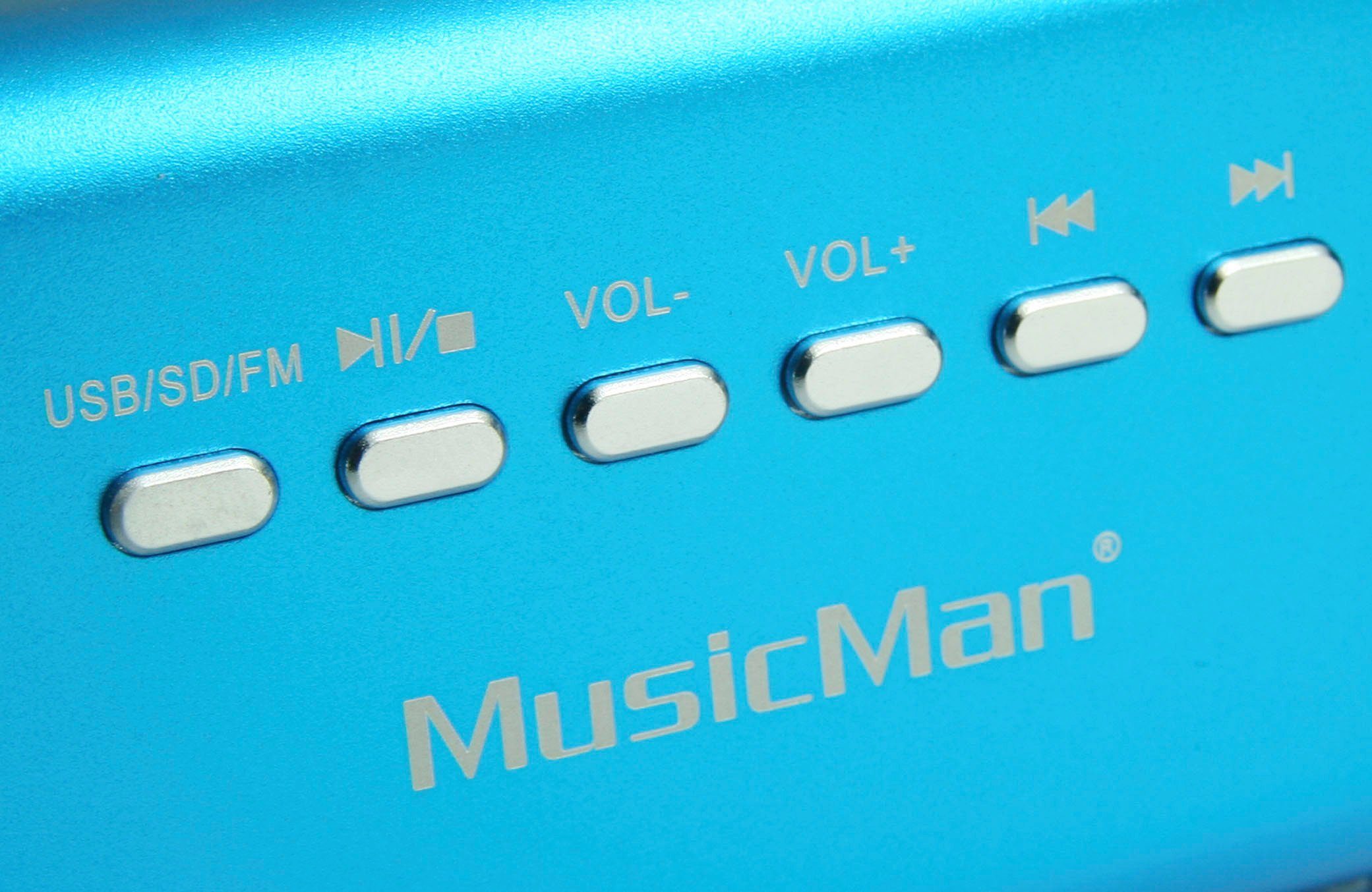 Technaxx MusicMan MA Soundstation 2.0 W) (6 Portable-Lautsprecher blau