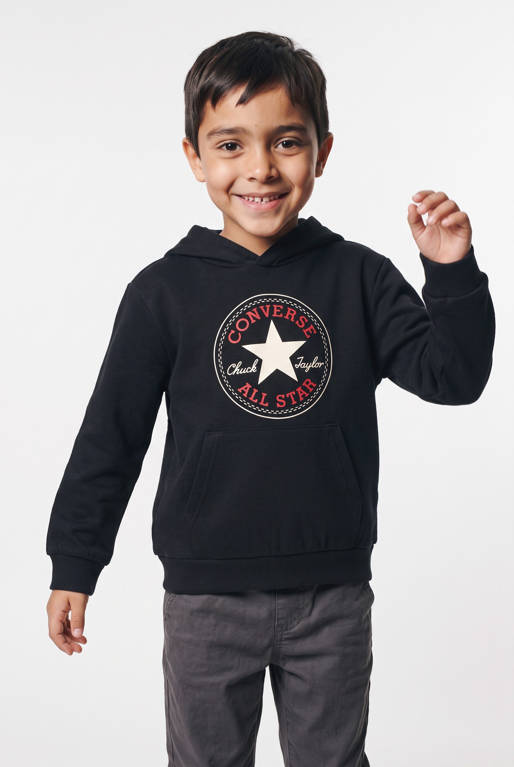 Converse Kapuzensweatshirt CNVB CTP HOODIE aus weichem French Terry, mit gerippten Bündchen und Saum