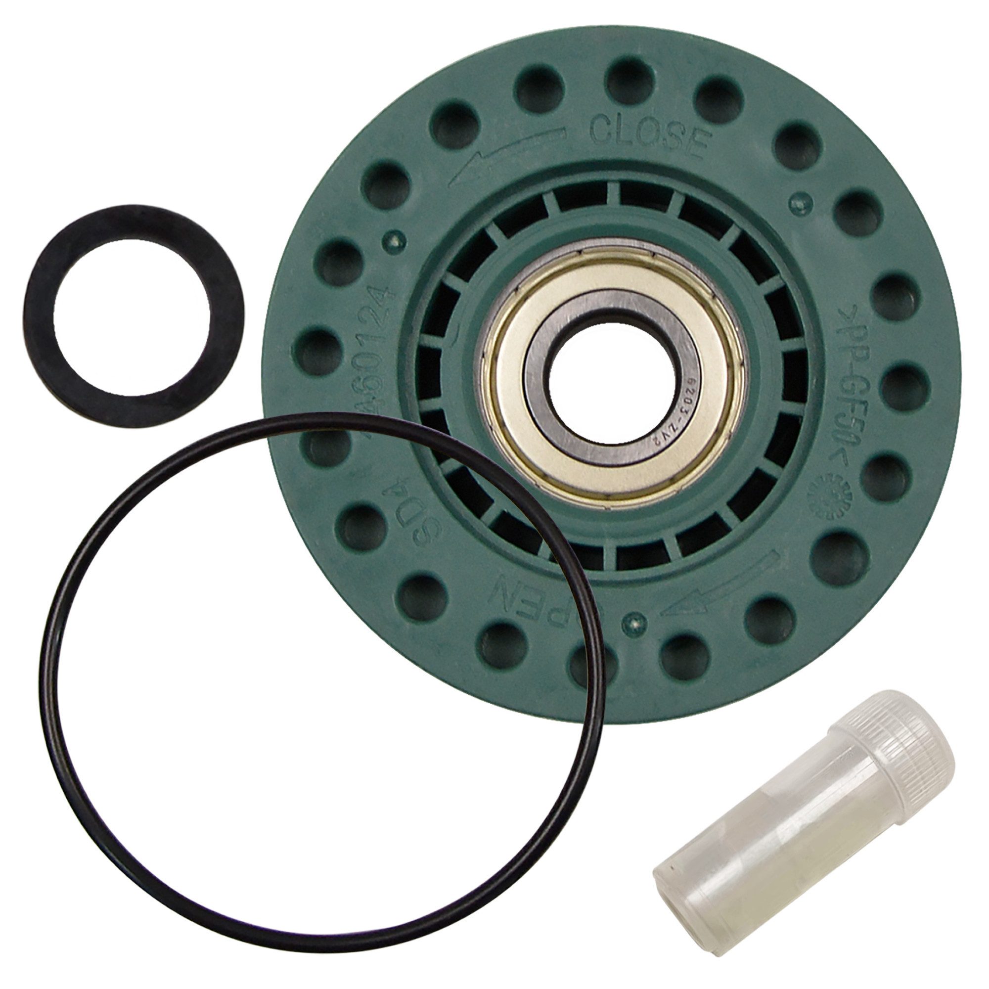 VIOKS Montagezubehör Lagerung Ersatz für Electrolux 4055070744, für Antriebsseite Waschmaschine Toplader