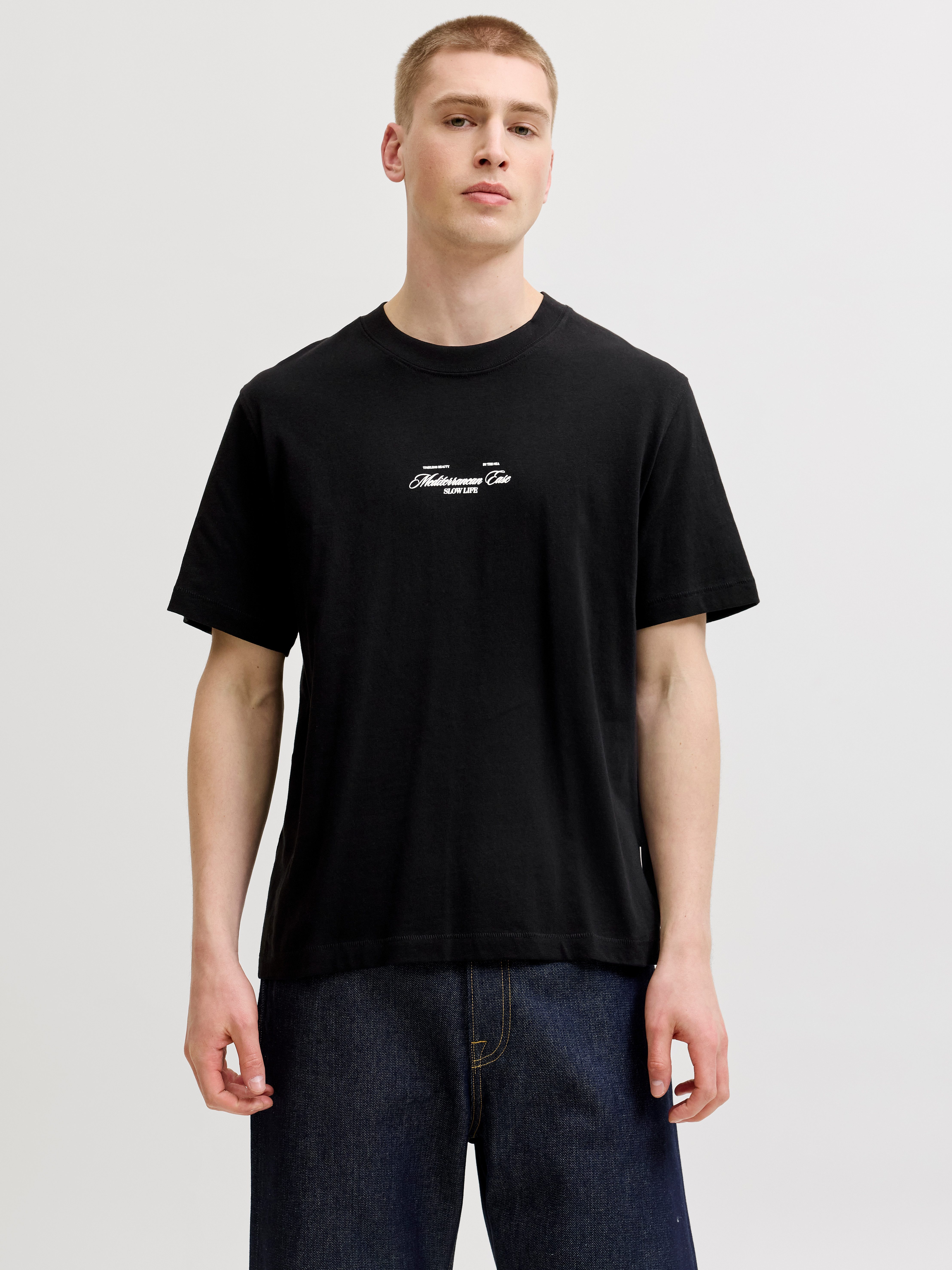 Jack & Jones T-Shirt JORCASSIS PHOTO BACK TEE SS CREW NECK mit Print – Bild 2 von 5