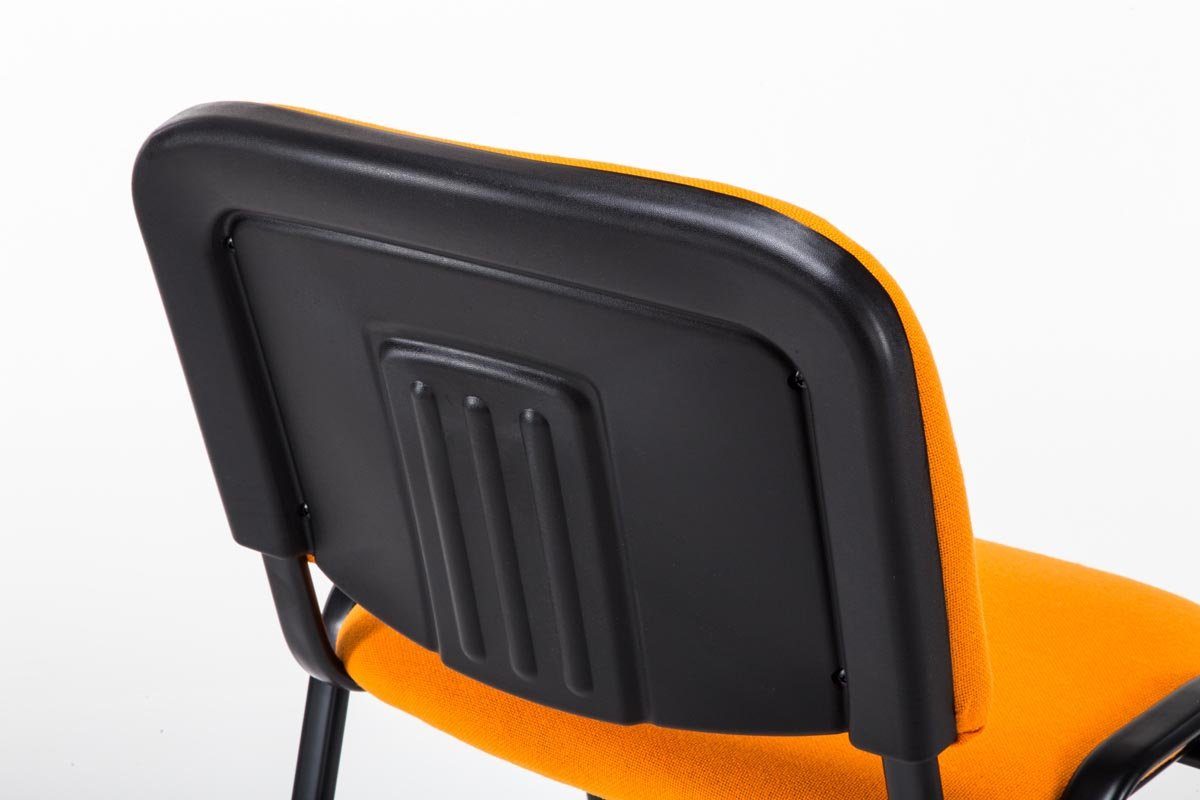 CLP Besucherstuhl Ken V2 Rückenlehne und robust gepolsterte orange Stoff