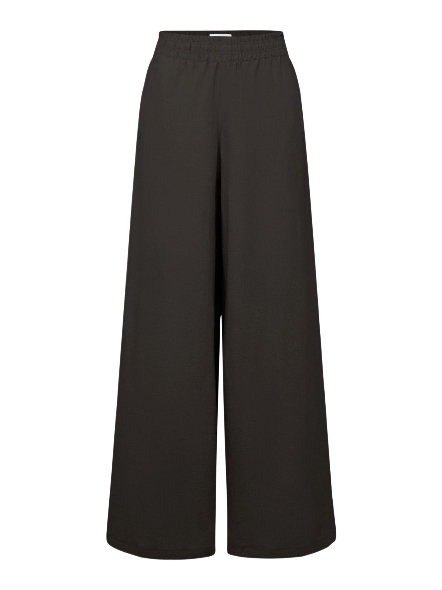 Drykorn Stoffhose schwarz,Casual,Leinen,Unifarben,Wide Leg,Niedrig