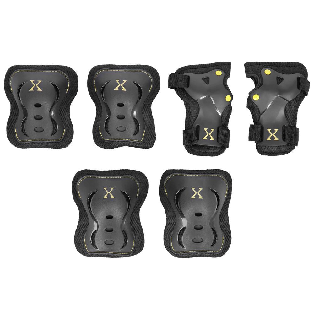 NILS EXTREME Schutz-Set Schonerset Knieschützer Ellenbogenschützer, PP-Schale, Mesh-Polster, Klettverschluss, 6-teilig