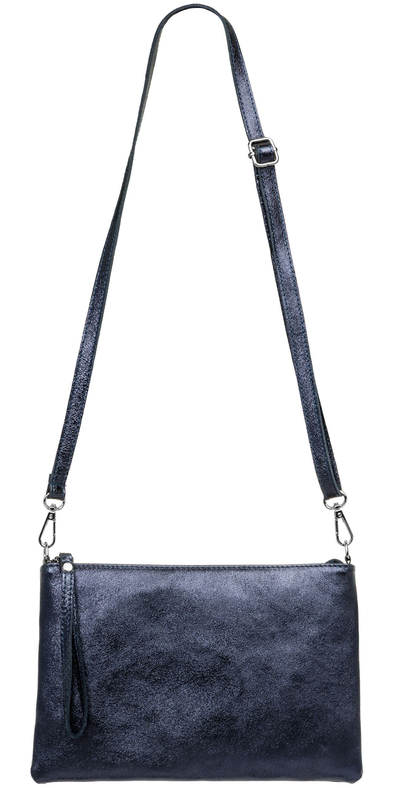 Caspar Clutch XL Leder Umhängetasche Damen günstig online kaufen