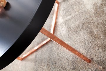 riess-ambiente Couchtisch MODULAR 60cm schwarz / kupfer, Wohnzimmer · Holzwerkstoff · Metall · rund · inkl. Tablett · Modern