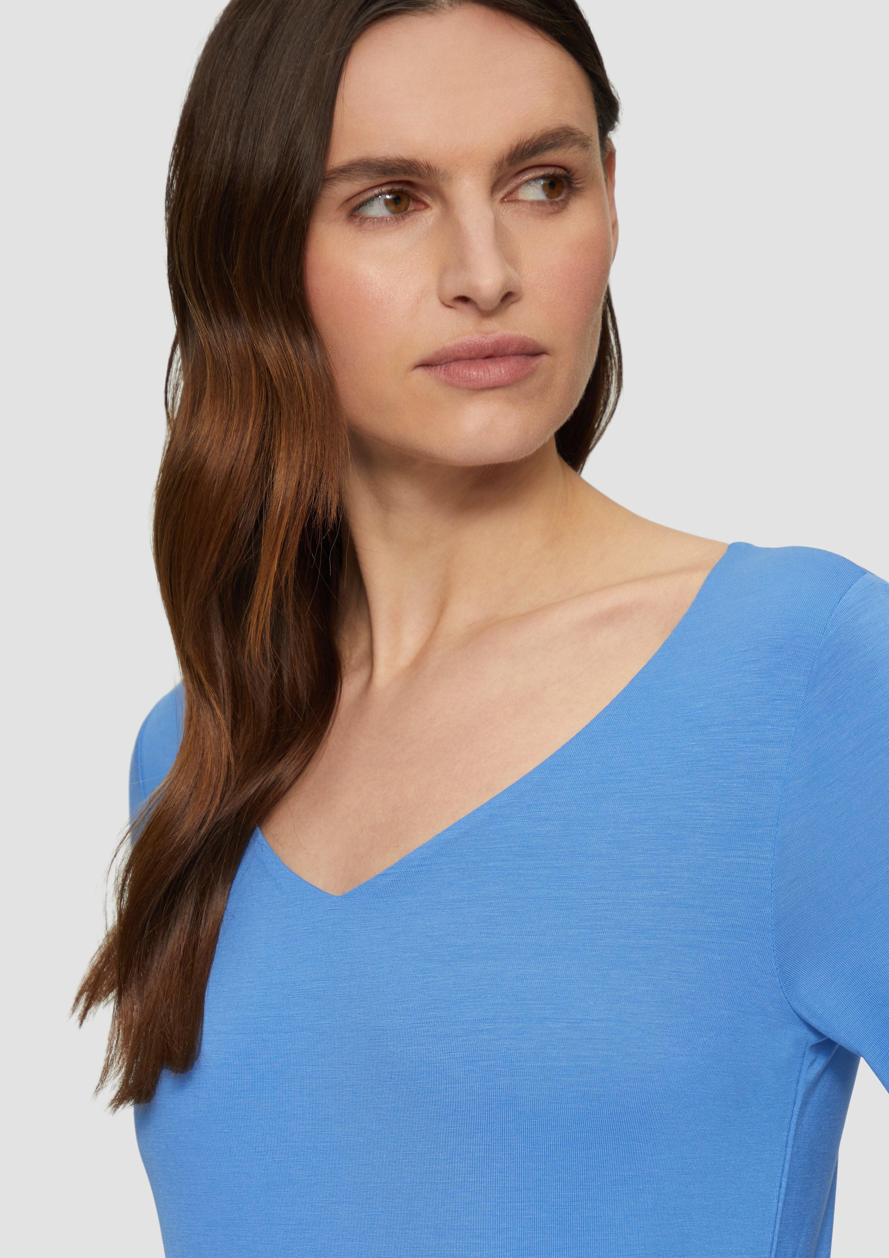s.Oliver 3/4-Arm-Shirt T-Shirt aus Lyocell im günstig online kaufen