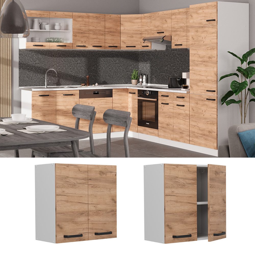Vicco Hängeschrank R-Line, Goldkraft Eiche/Weiß, 60 günstig online kaufen
