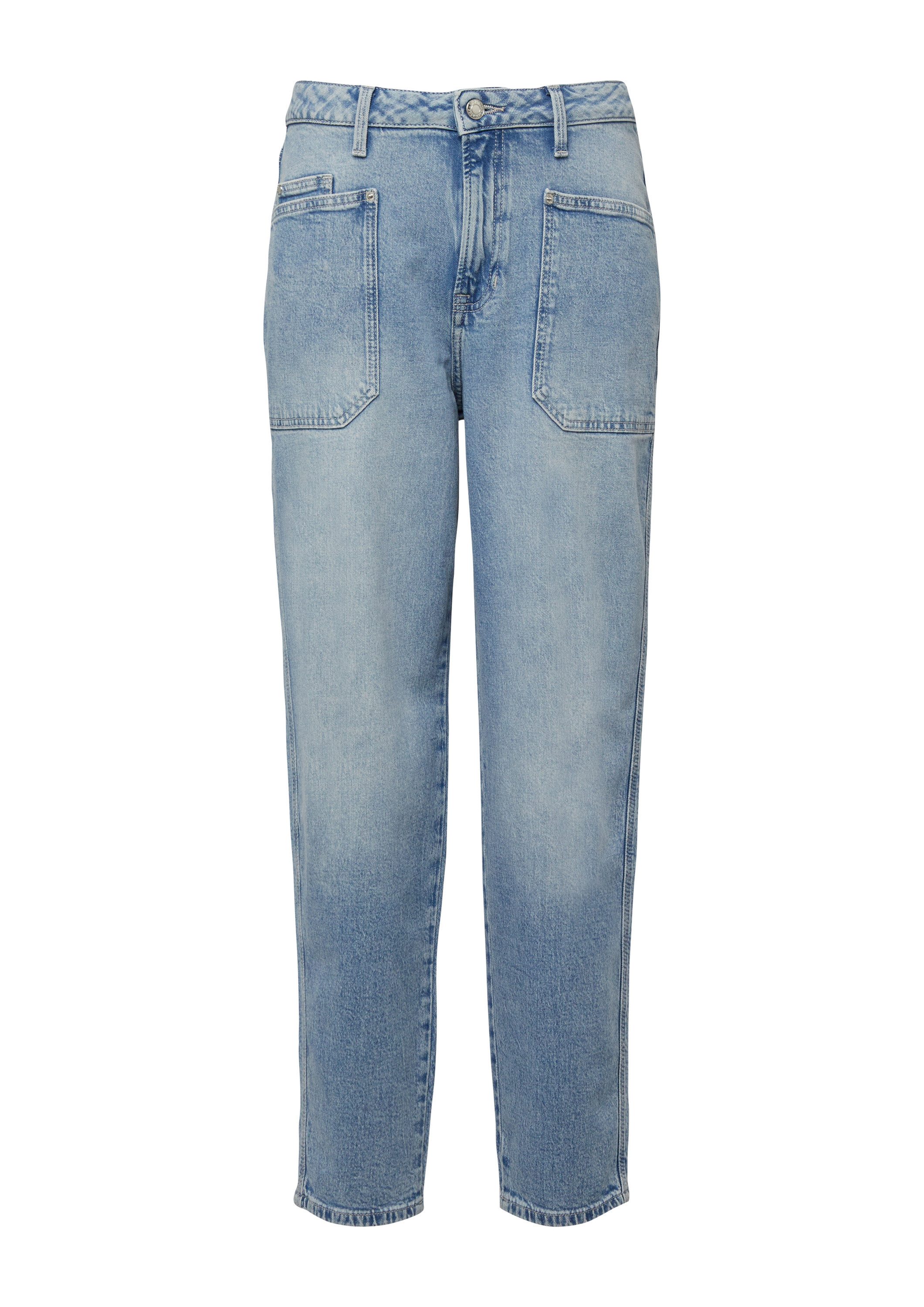 s.Oliver Slim-fit-Jeans Jeans-Hose MOM FIT Ankle-Jeans Mom / Regular Fit / High Rise / Tapered Leg
