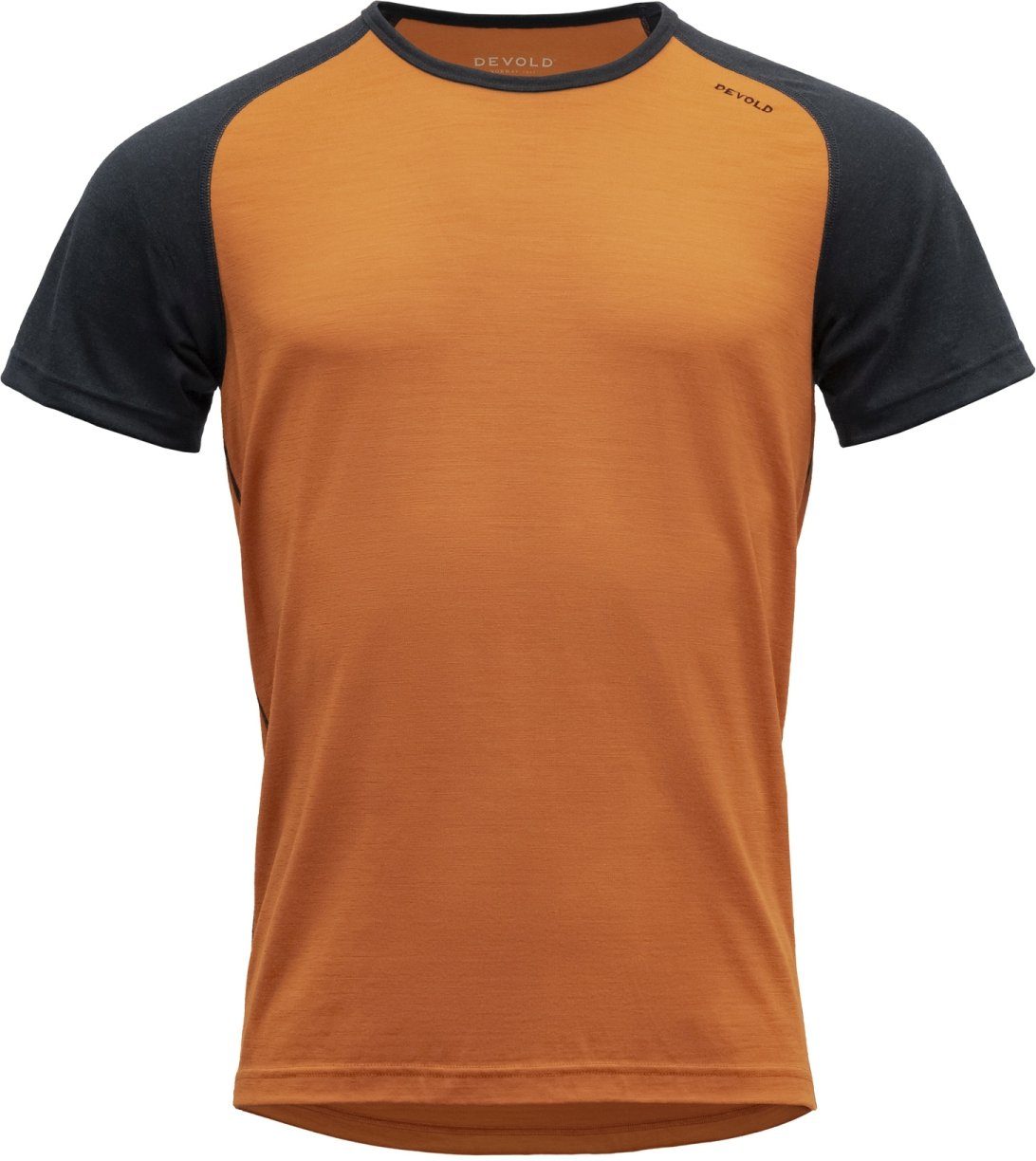 Devold Funktionsshirt Jakta 200 Man T-Shirt flame/ink | Funktionsshirts