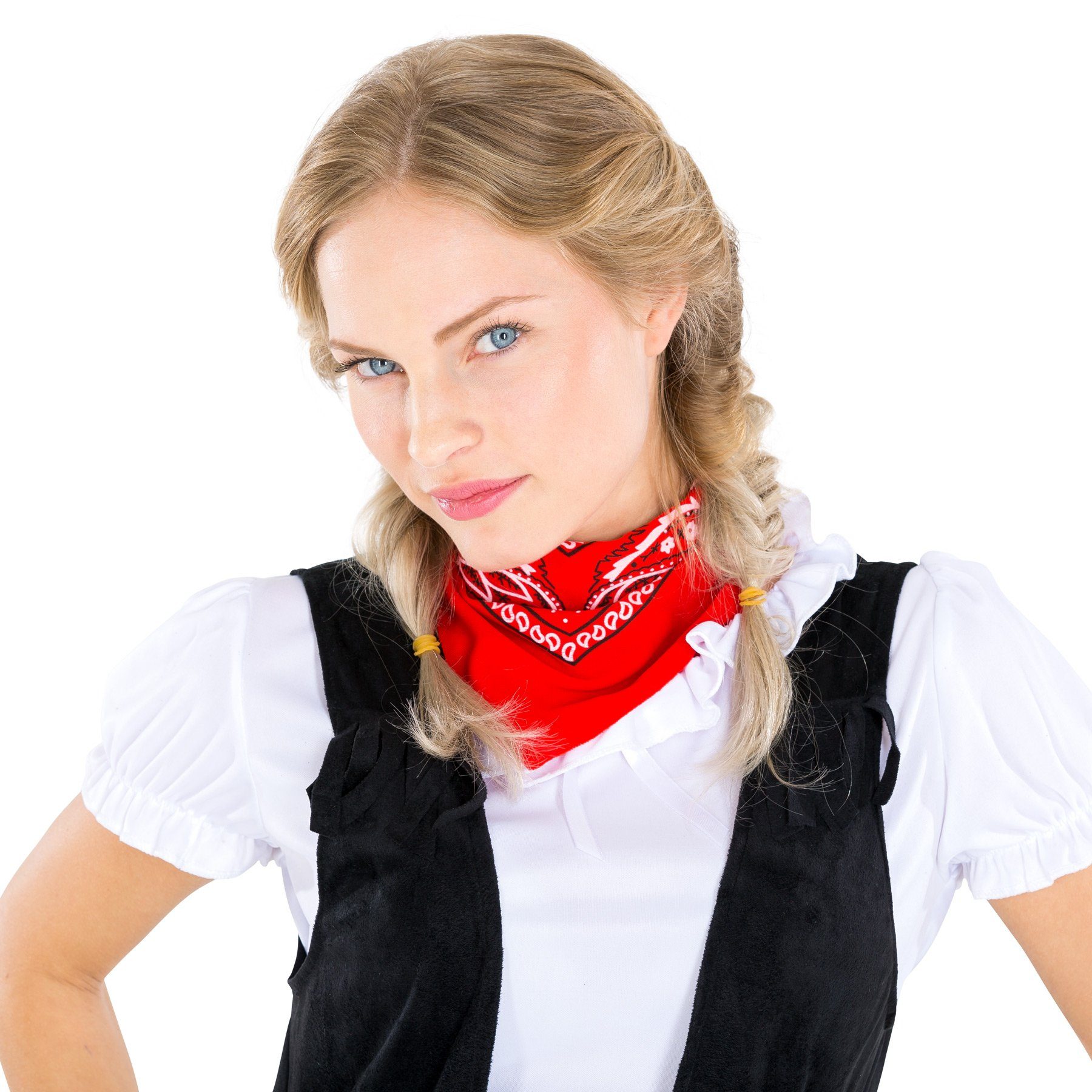 dressforfun Cowboy-Kostüm Frauenkostüm Cowgirl wild Amber, Weste in Kunstlederoptik