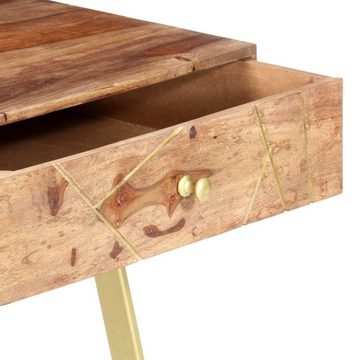 furnicato Schreibtisch mit Schubladen 100x55x75 cm Massivholz Palisander