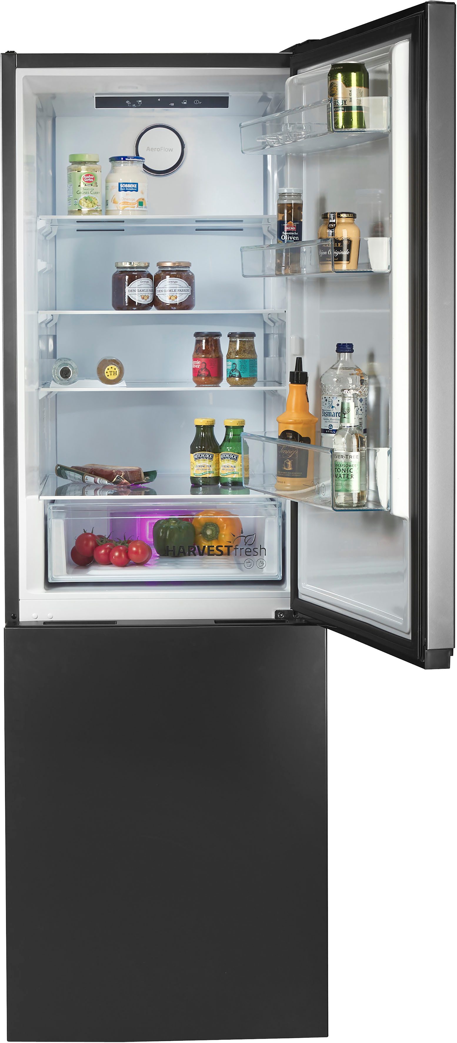 BEKO Kühl-/Gefrierkombination B5RCNA366OHG 7524620027, 186,5 cm hoch, 59,5 cm breit, HarvestFresh™ - längerer Erhalt von Vitaminen – Bild 5 von 5