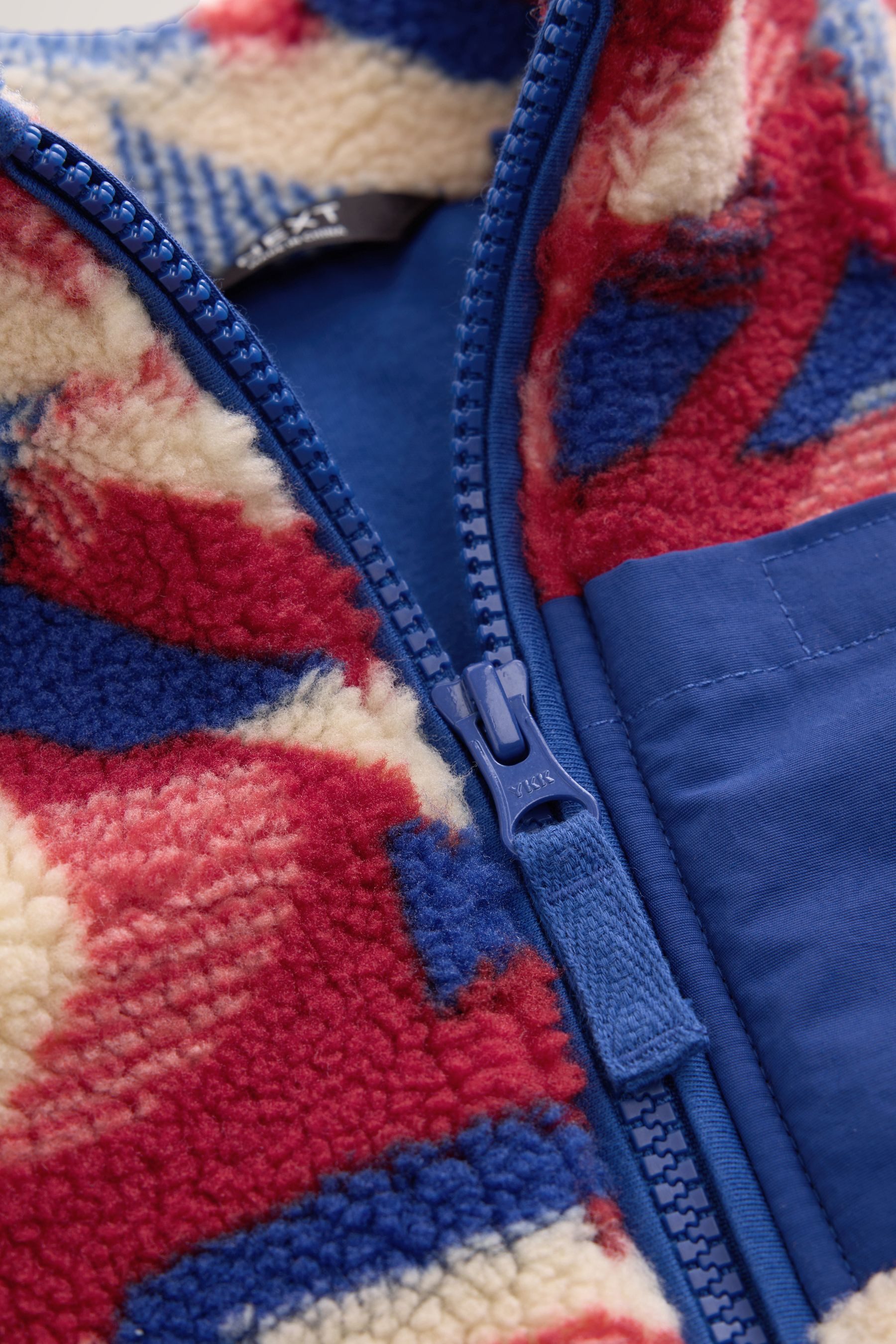 Next Fleecejacke Fleece mit durchgehendem Print (1-St) – Bild 3 von 5