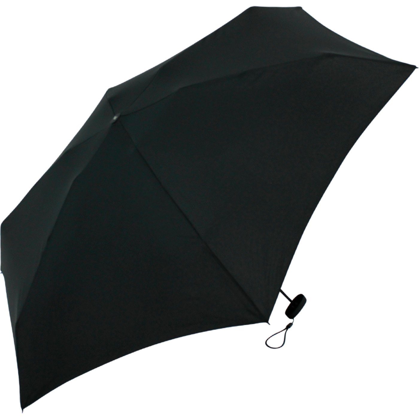winziger Format, Handy Mini mit iX-brella schwarz Schirm ultra-klein, Softcase-Etui - Ultra Taschenregenschirm 15 cm im
