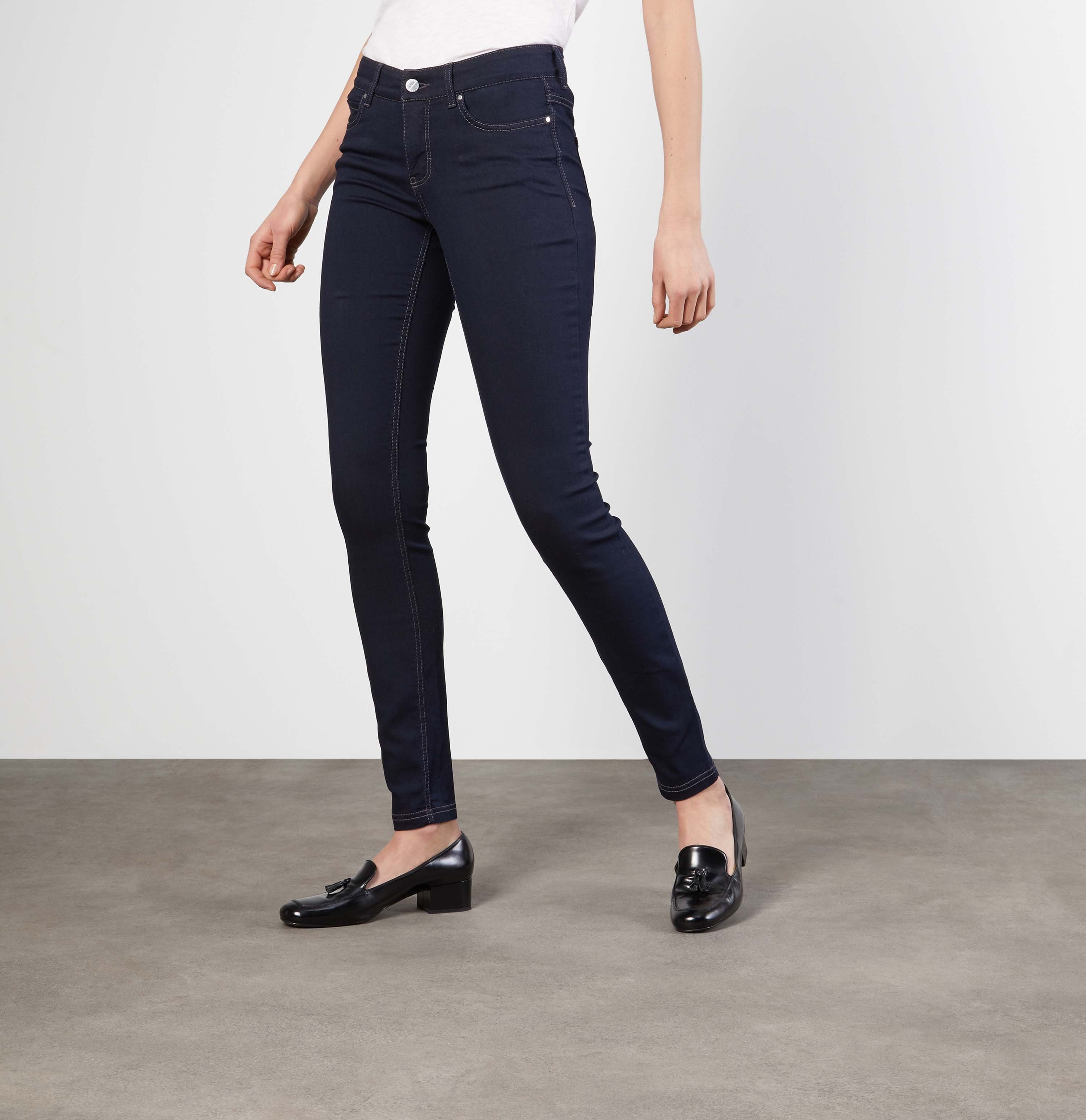 Stretch-Jeans MAC DREAM SKINNY dark rinsewash 5402-90-0355L D801