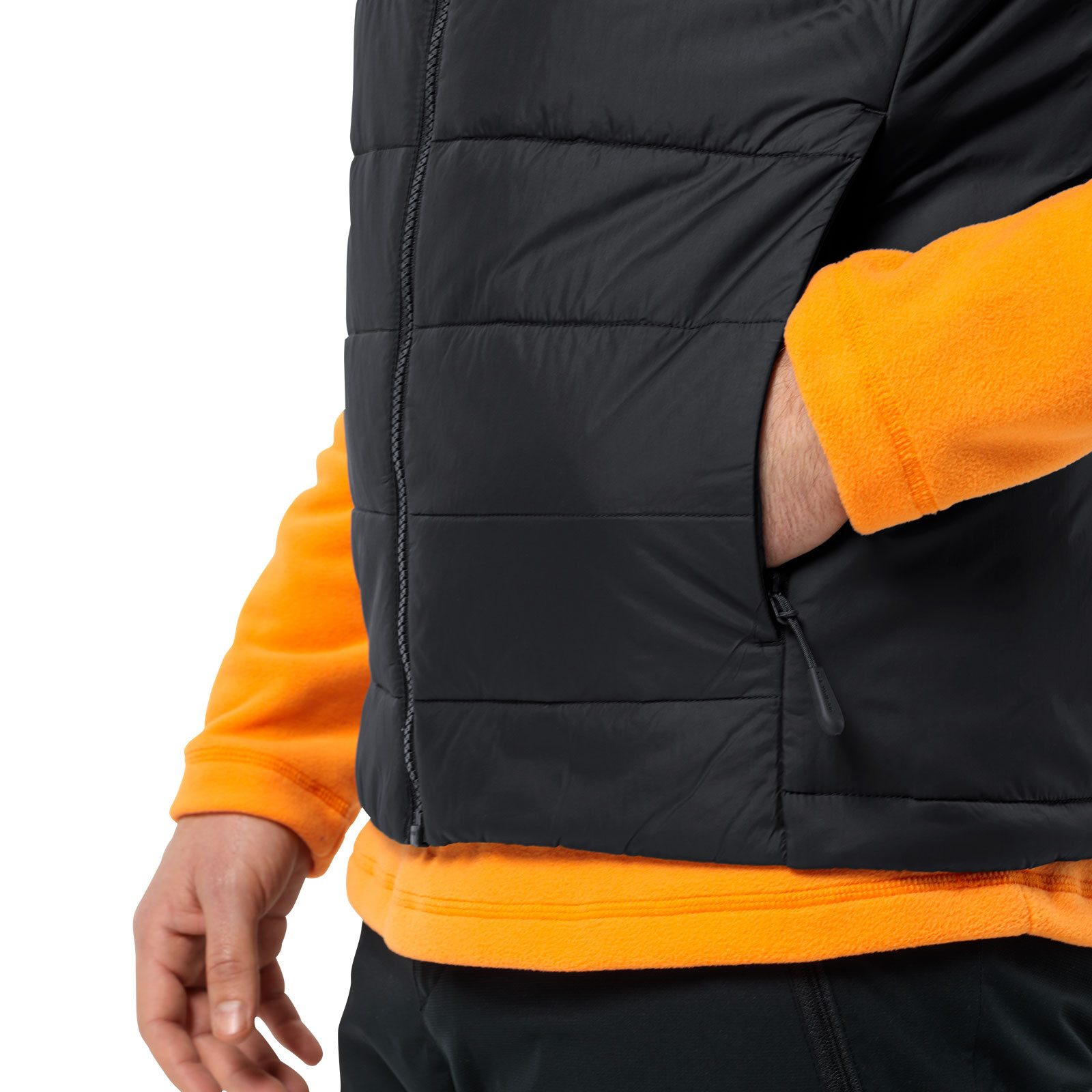Jack Wolfskin Funktionsweste Lapawa Ins Vest mit Markenlogo auf der linken Brust