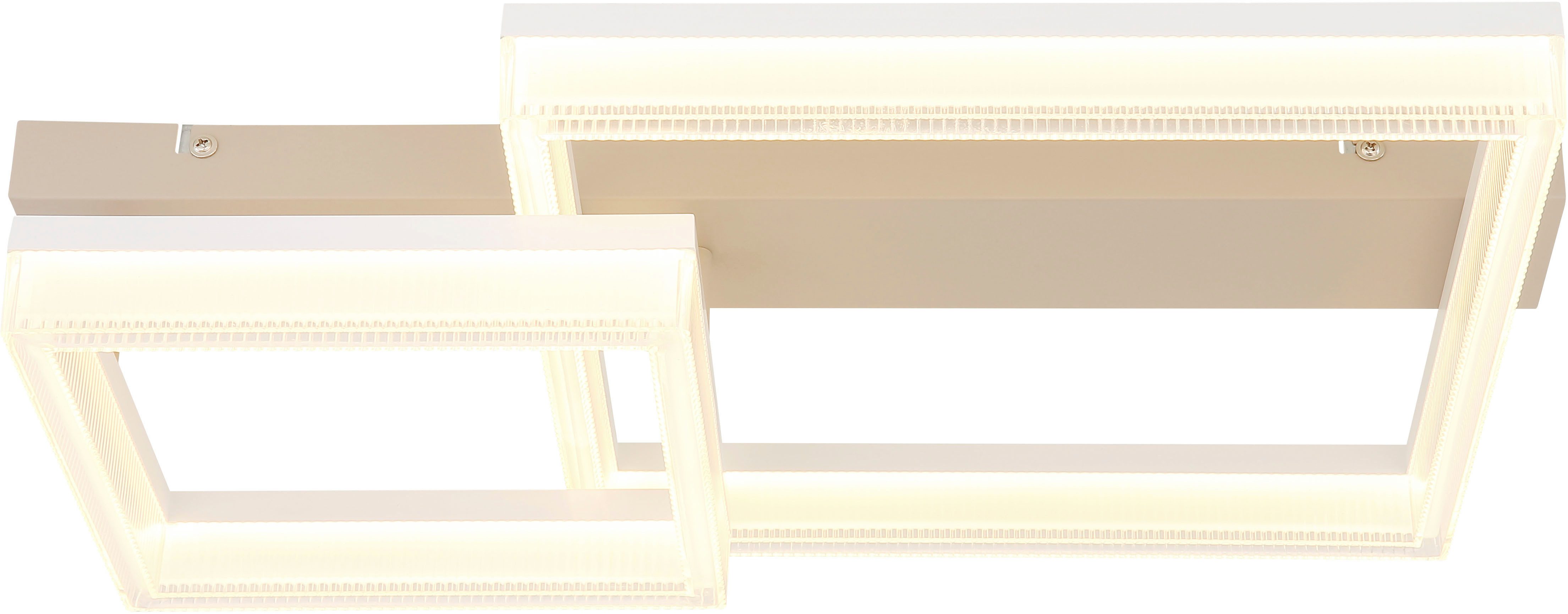 GLOBO LIGHTING Deckenleuchte ZARA, LED fest integriert, Warmweiß, LED Deckenleuchte für Wohn- & Schlafzimmer