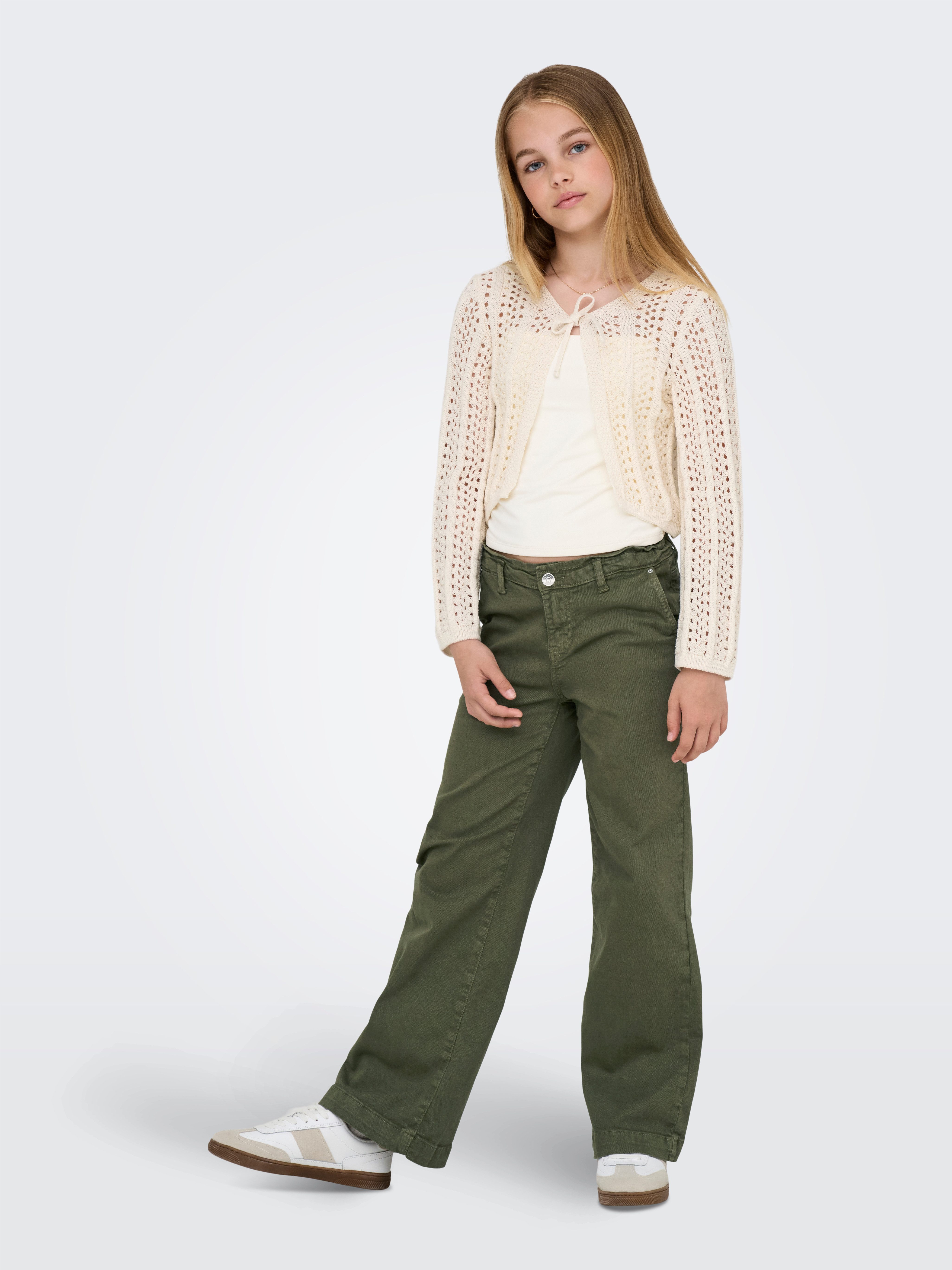 KIDS ONLY Strickjacke KOGMARINA LIFE 3/4 CROP V-NECK KNT NOOS