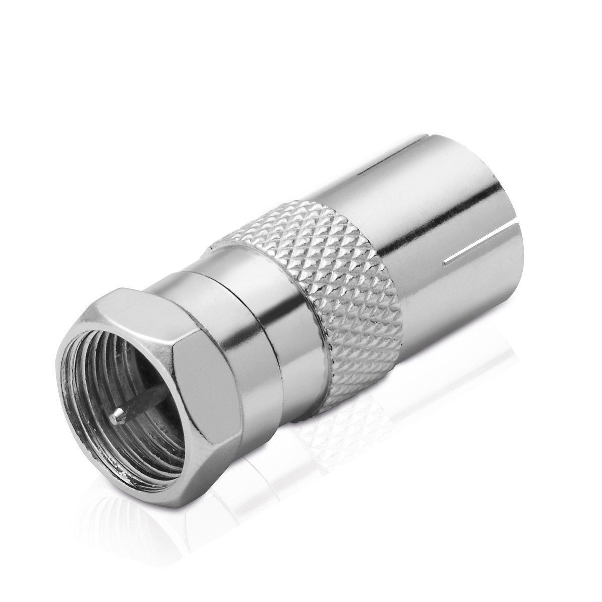 adaptare Adapter F-Stecker / IEC-Koax-Buchse SAT-Kabel – Bild 2 von 2