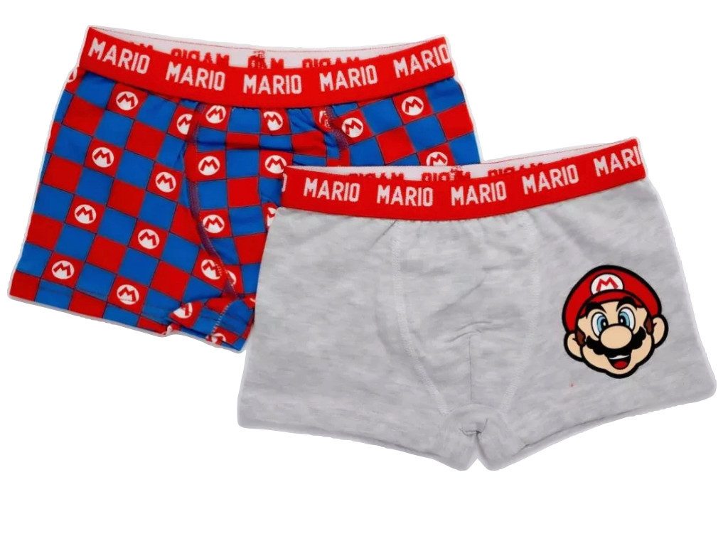 Super Mario Boxershorts 2er Pack Unterhosen Slips Super Mario