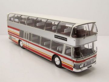ixo Models Modellauto Neoplan NH 22L Skyliner Doppeldecker Bus 1983 weiß rot Modellauto, Maßstab 1:43