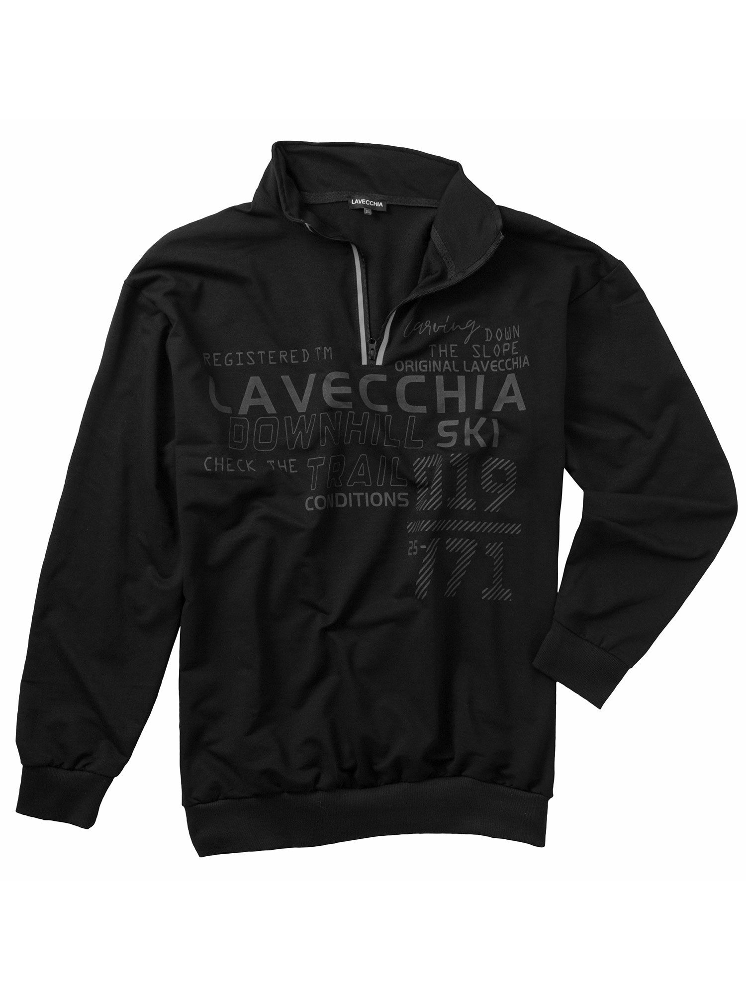 Lavecchia Sweatshirt Lavecchia Herren Sweatshirt LV-2029 Übergröße Poloshir günstig online kaufen