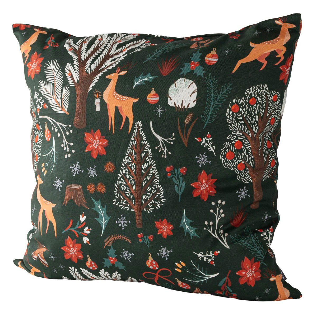 SCHÖNER LEBEN. Dekokissen Kissenhülle Scandi Winter Forest versch. Größen von SCHÖNER LEBEN.