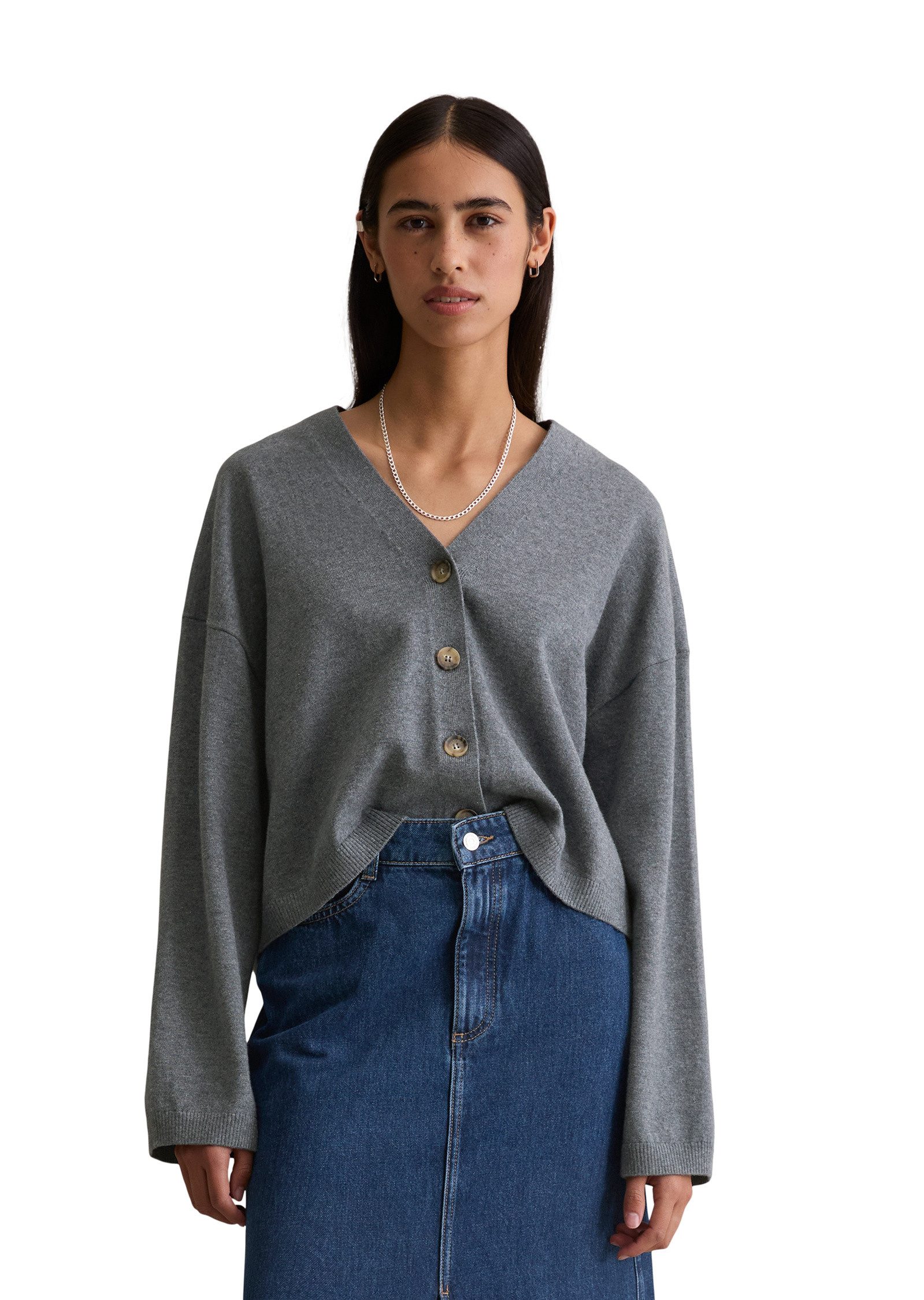 Marc O'Polo DENIM Cardigan aus Soft Cotton Stretch günstig online kaufen